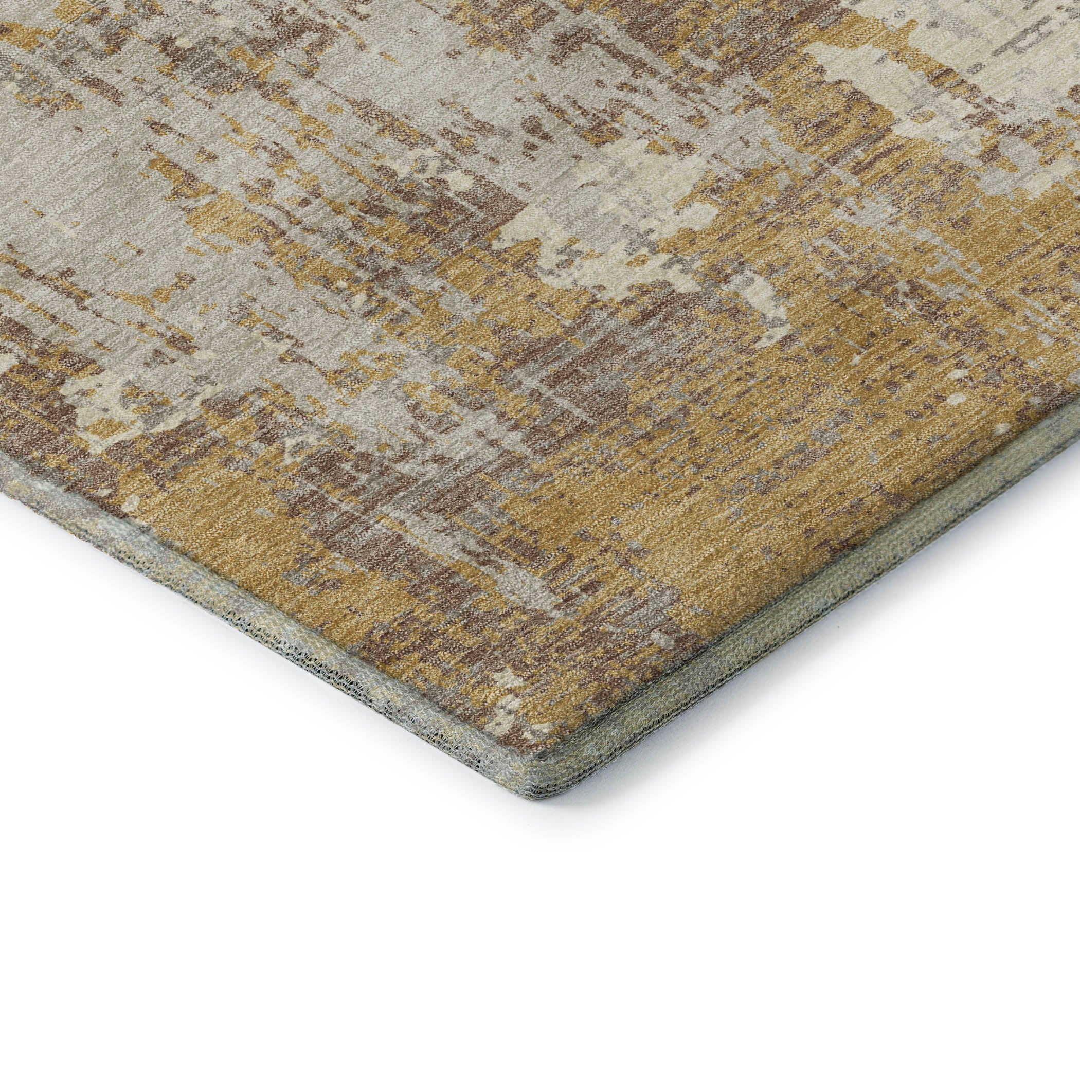 Athens Machine Washable Transitional Gold Rug 1'8" x 2'6" #shape_Rectangle
