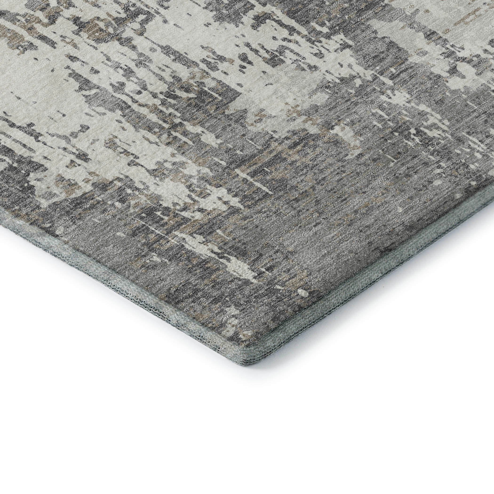 Athens Machine Washable Transitional Gray Rug 1'8" x 2'6" #shape_Rectangle