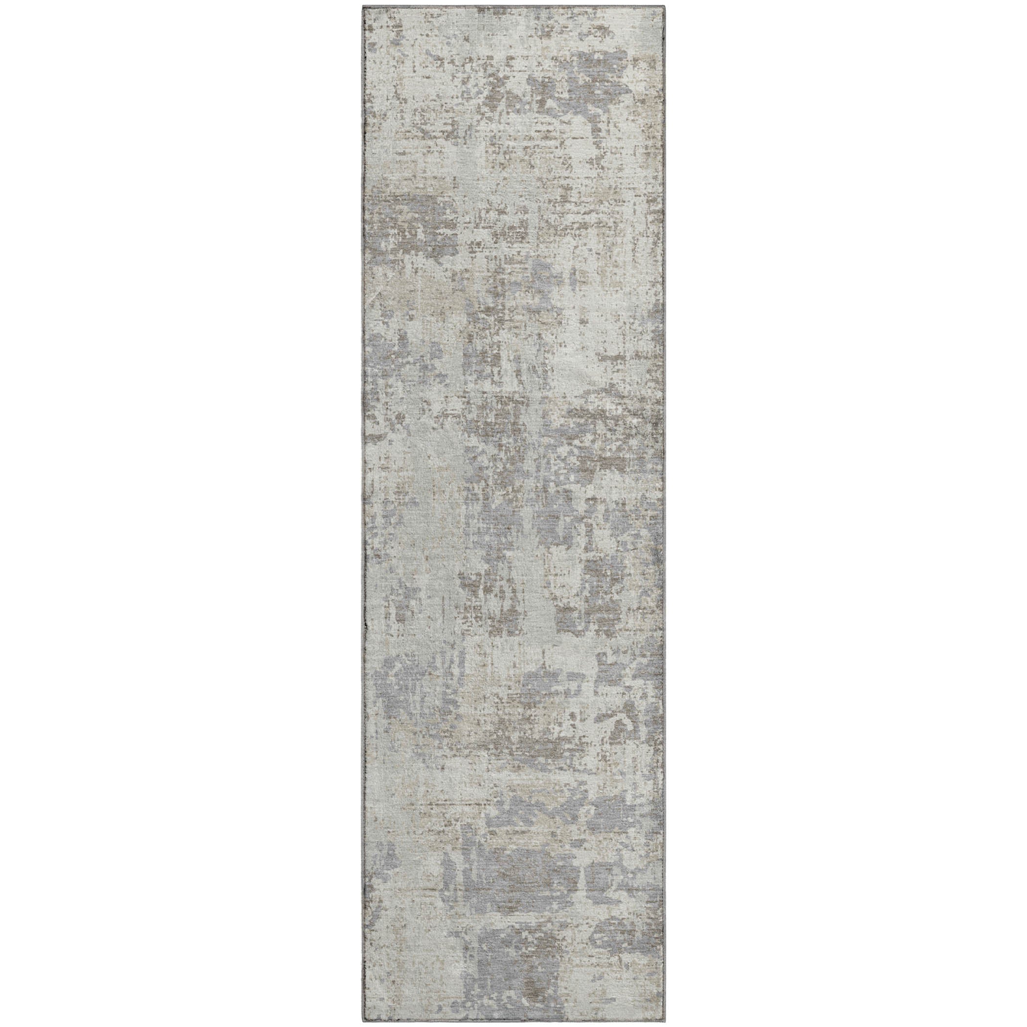 Athens Machine Washable Transitional Ivory Rug 2'3" x 7'6" #shape_Runner