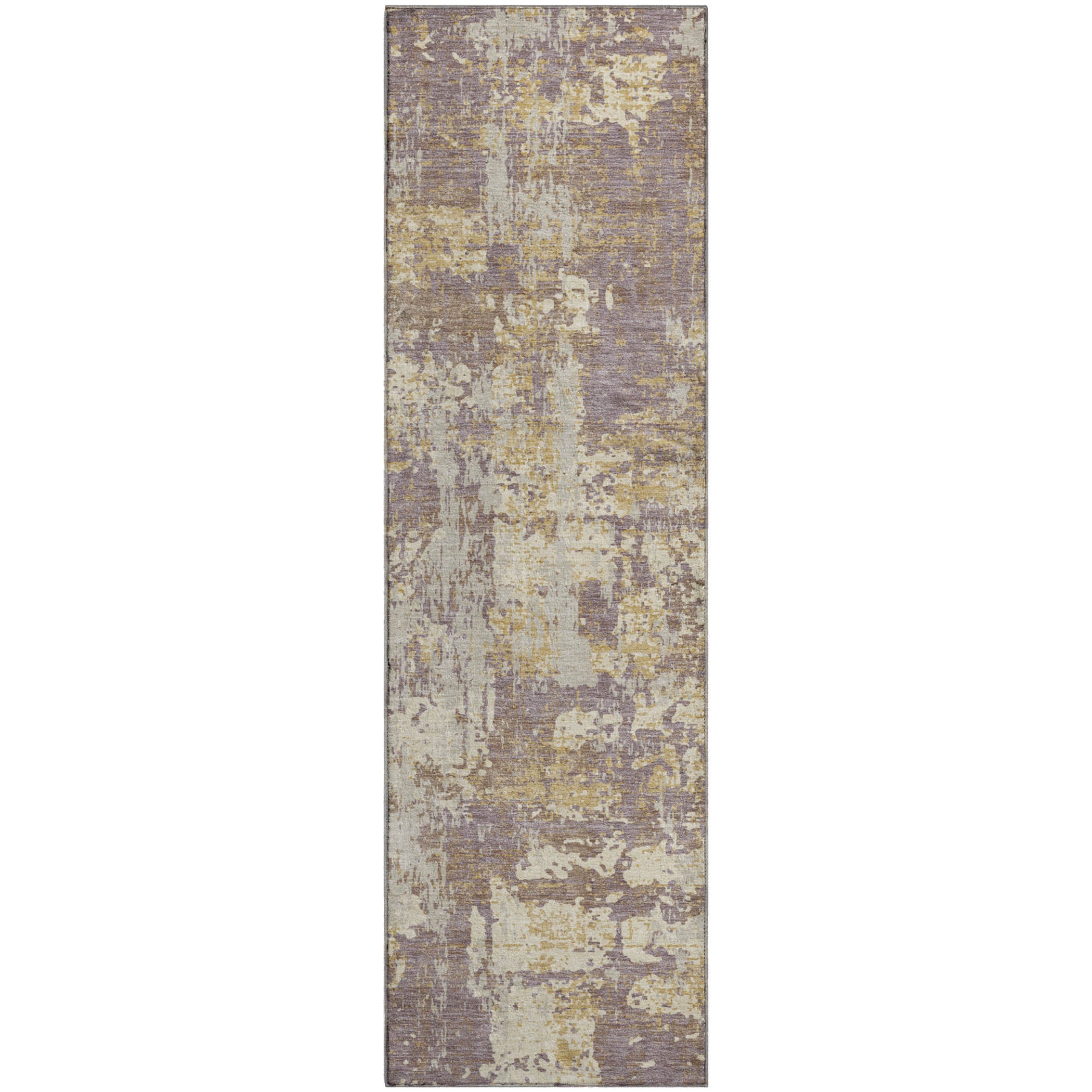 Athens Machine Washable Transitional Lavender Purple Rug 2'3" x 7'6" #shape_Runner