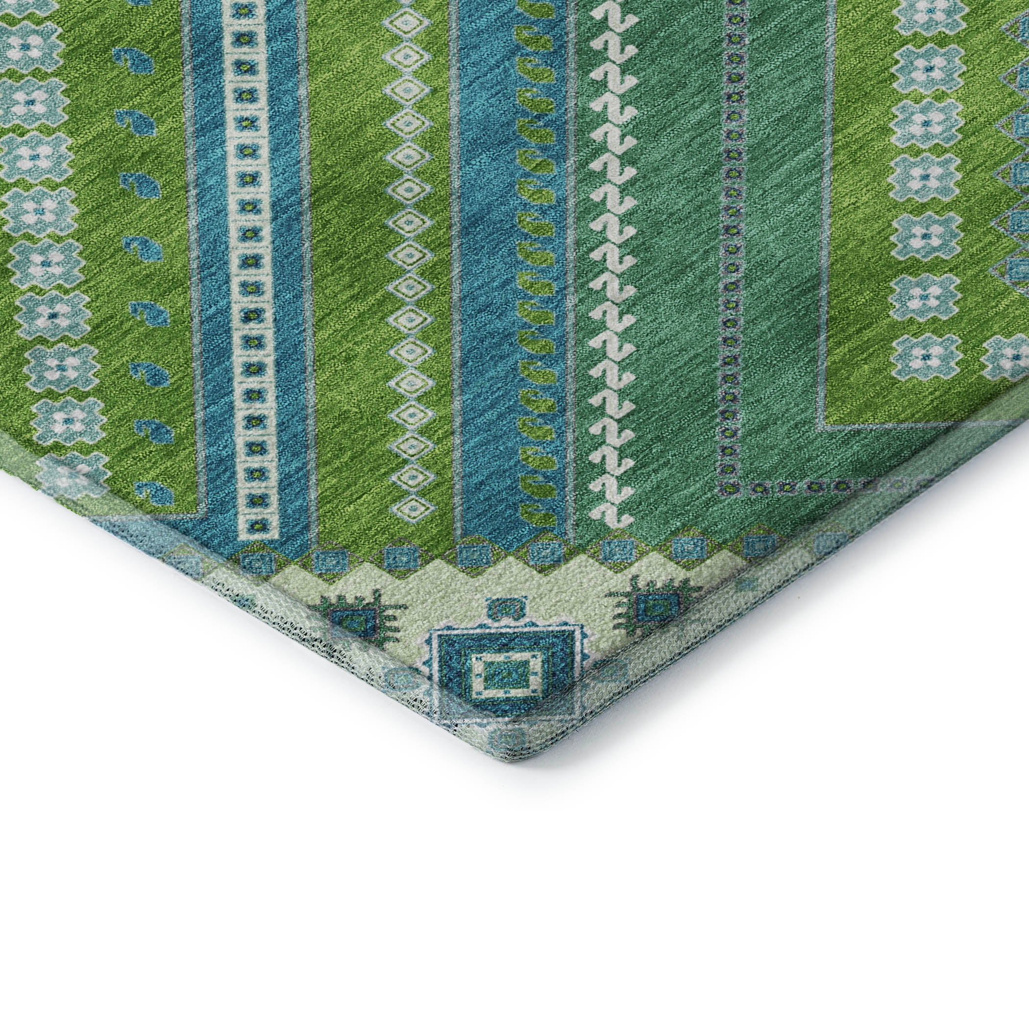 Ghent Machine Washable Transitional Lime Green Rug 1'8" x 2'6" #shape_Rectangle