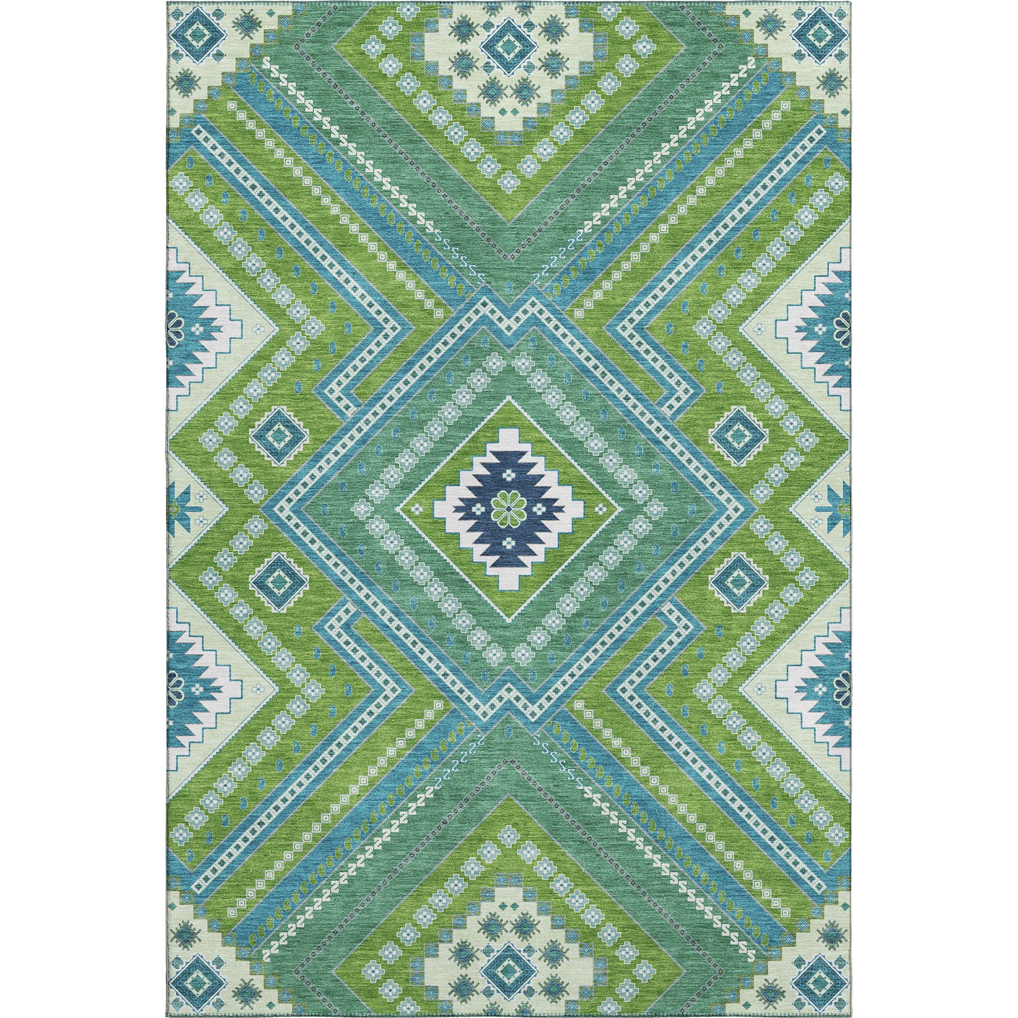 Ghent Machine Washable Transitional Lime Green Rug 2'6" x 3'10" #shape_Rectangle