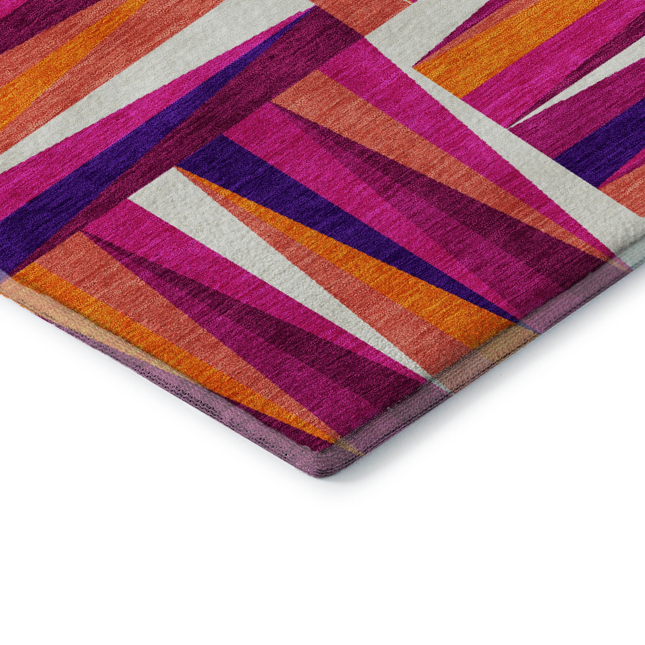 Bruges Machine Washable Transitional Garnet Red Rug 1'8" x 2'6" #shape_Rectangle