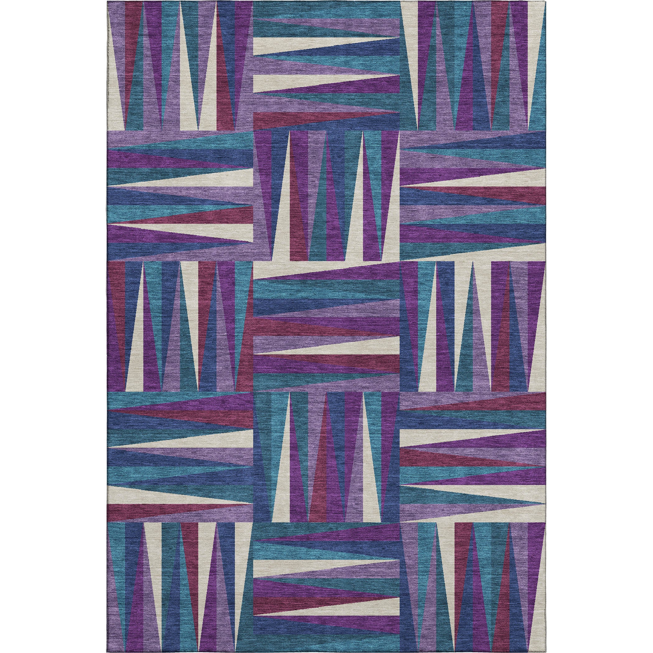 Bruges Machine Washable Transitional Purple Rug 2'6" x 3'10" #shape_Rectangle
