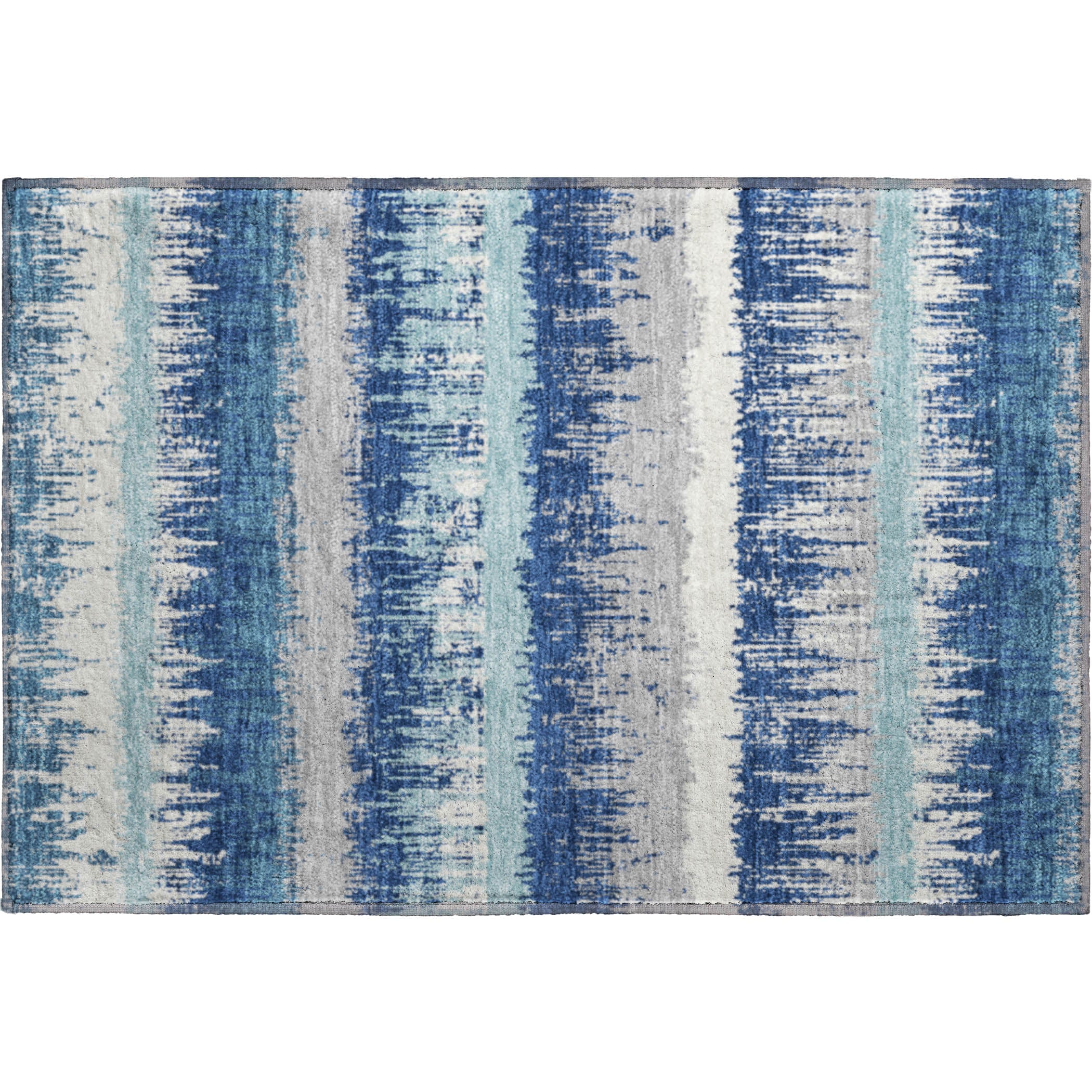 Marrakech Machine Washable Transitional Blue Rug 1'8" x 2'6" #shape_Rectangle