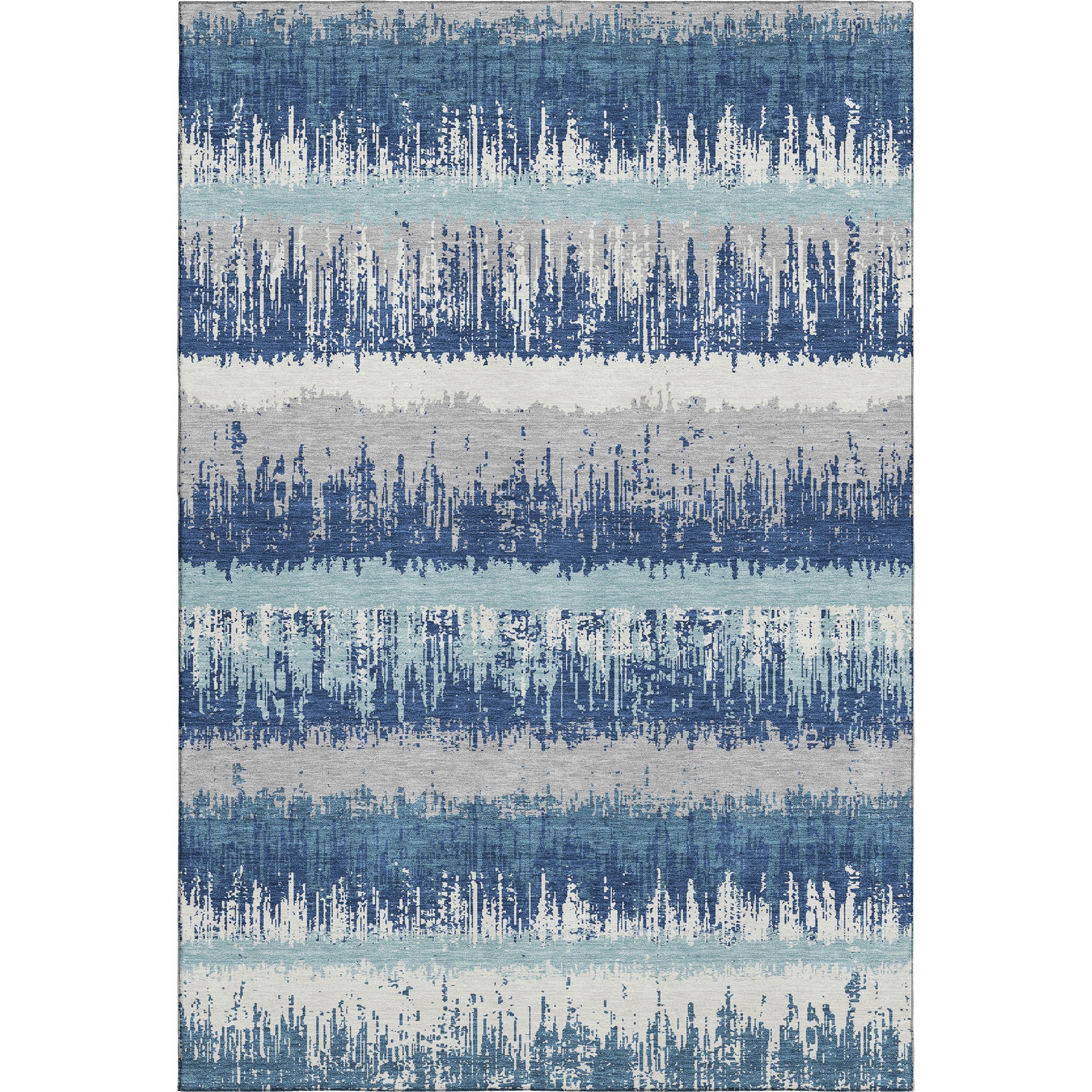 Marrakech Machine Washable Transitional Blue Rug 2'6" x 3'10" #shape_Rectangle