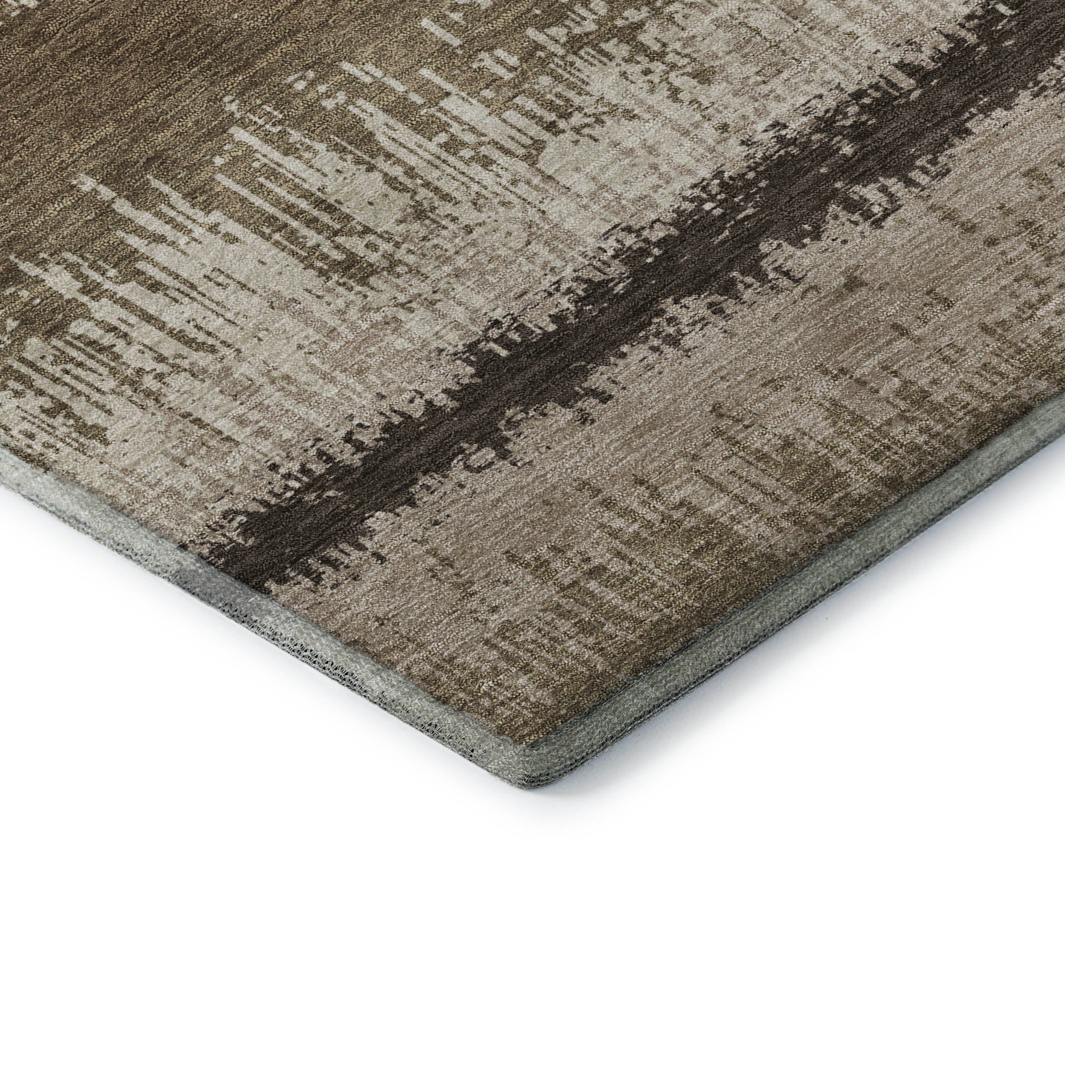 Marrakech Machine Washable Transitional Brown Rug 1'8" x 2'6" #shape_Rectangle