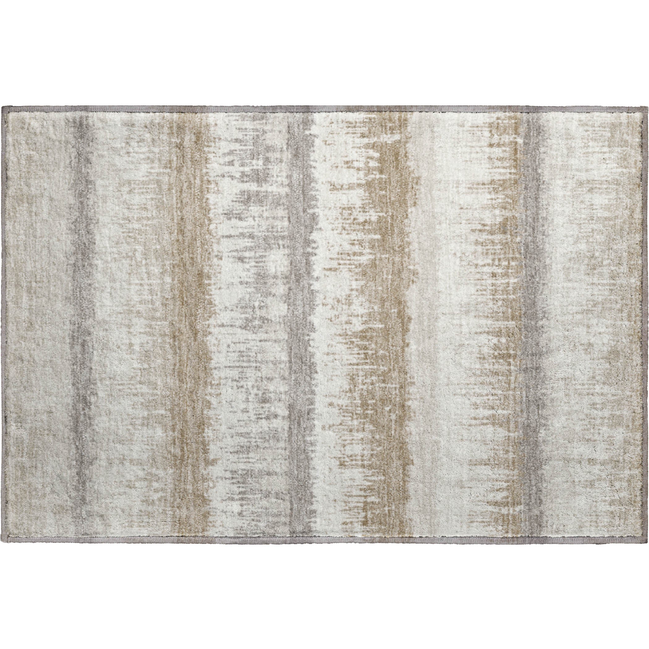 Marrakech Machine Washable Transitional Ivory Rug 1'8" x 2'6" #shape_Rectangle