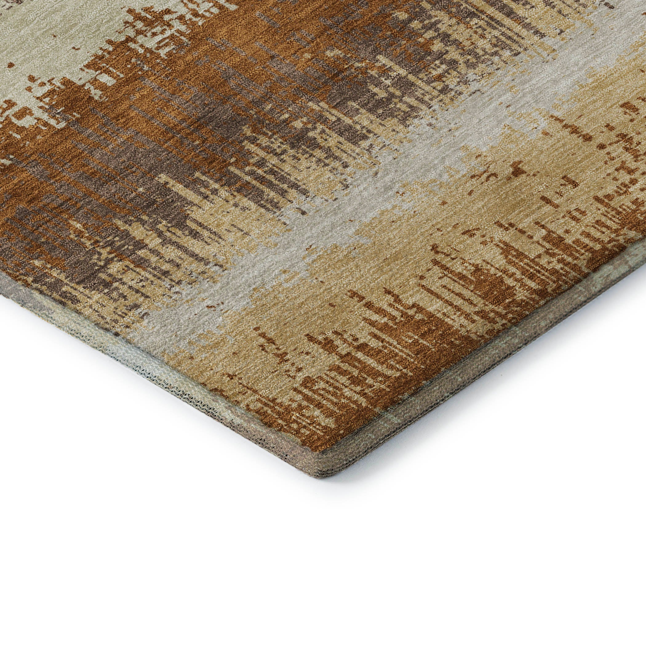 Marrakech Machine Washable Transitional Mocha Brown Rug 1'8" x 2'6" #shape_Rectangle