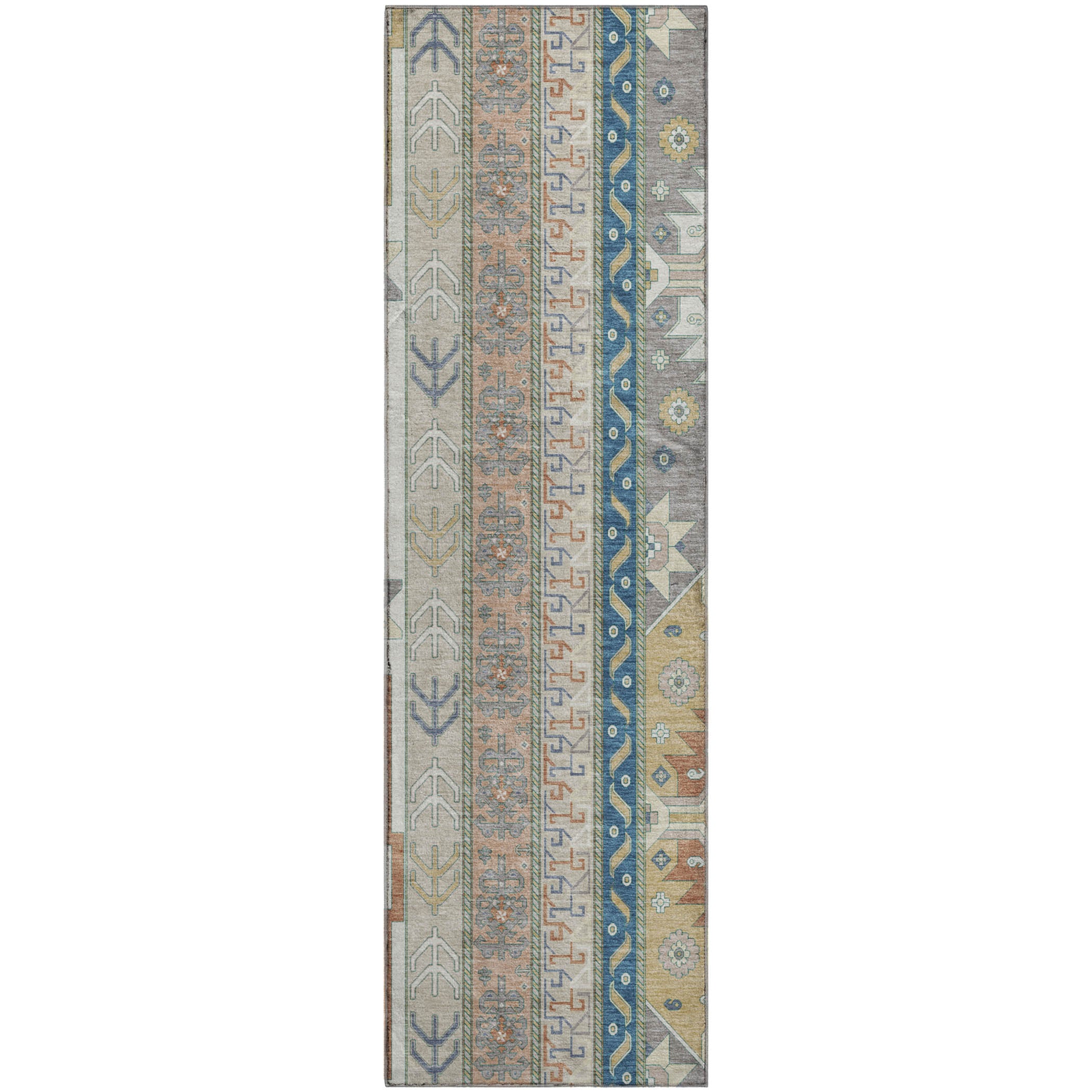 Chiang Mai Machine Washable Transitional Ivory Rug 2'3" x 7'6" #shape_Runner