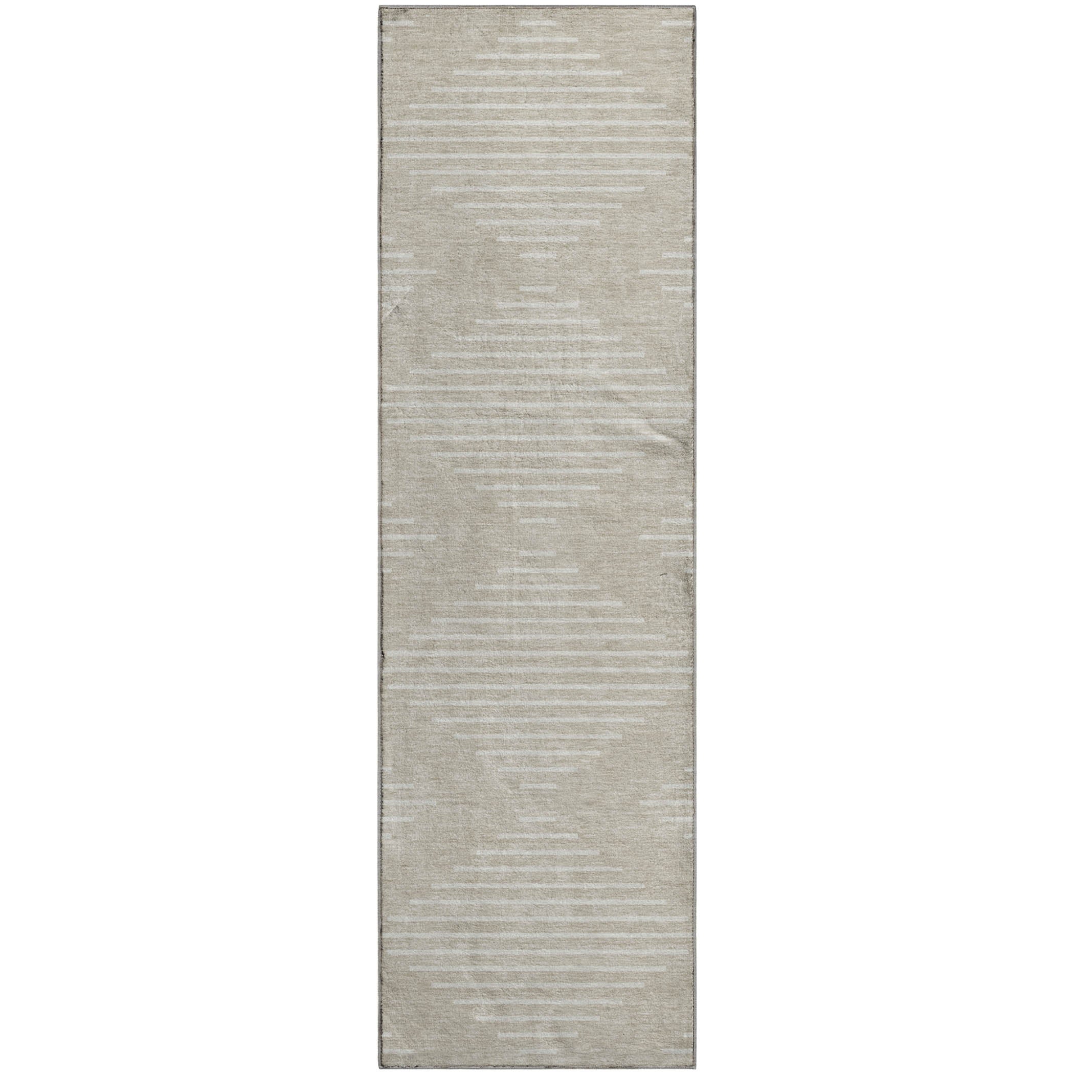 Marrakech Machine Washable Transitional Beige Brown Rug 2'3" x 7'6" #shape_Runner