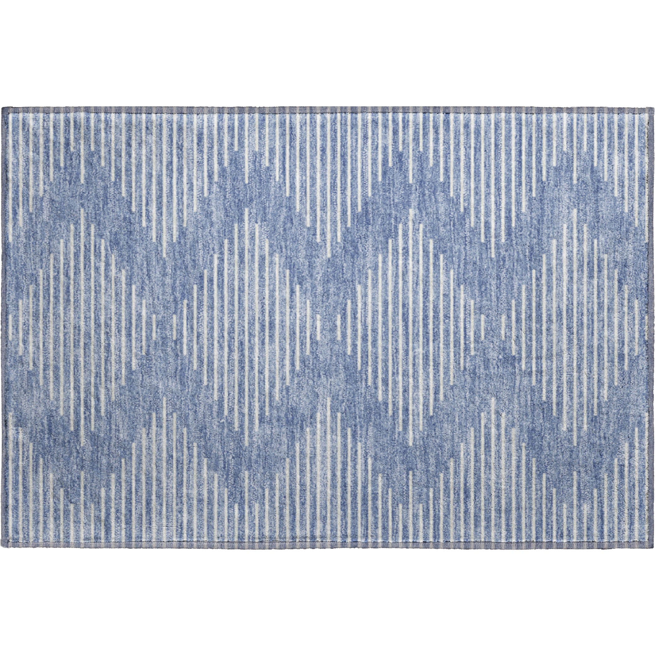 Marrakech Machine Washable Transitional Denim Blue Rug 1'8" x 2'6" #shape_Rectangle