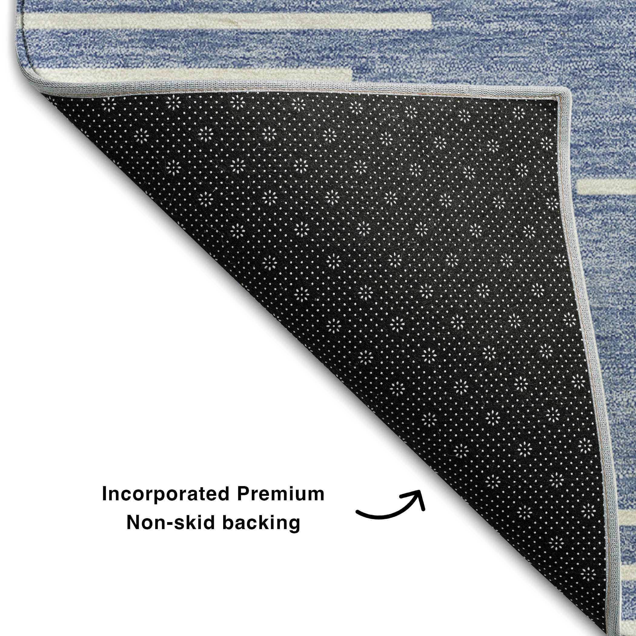 Marrakech Machine Washable Transitional Denim Blue Rug 1'8" x 2'6" #shape_Rectangle