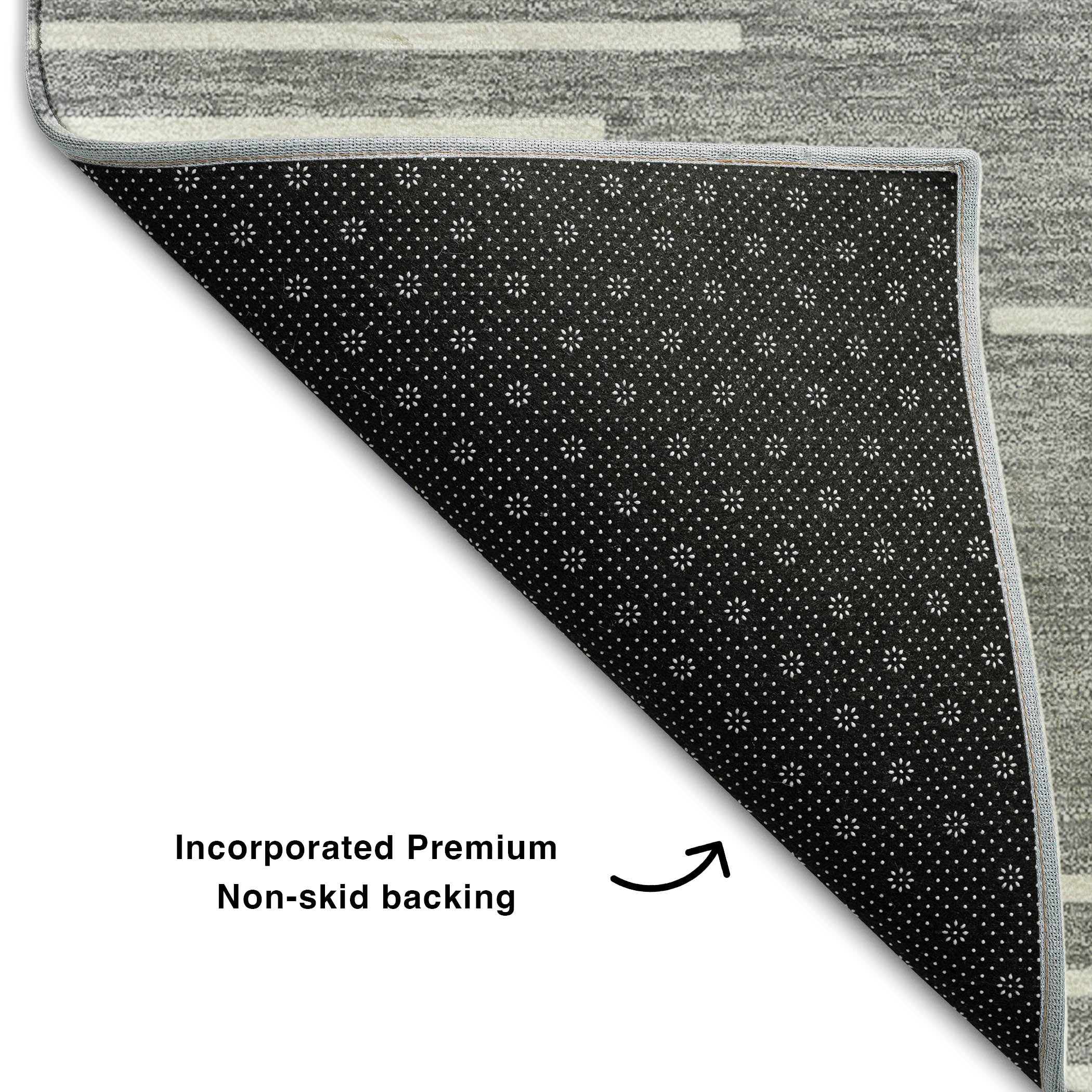 Marrakech Machine Washable Transitional Gray Rug 1'8" x 2'6" #shape_Rectangle
