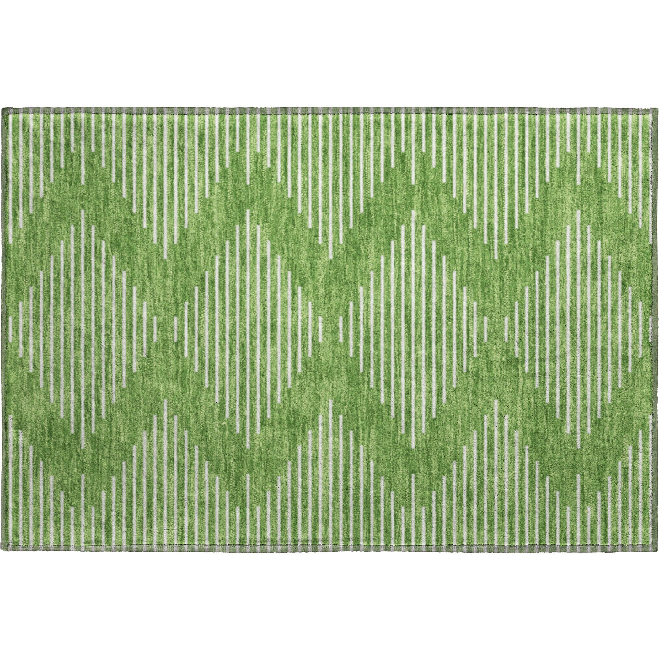 Marrakech Machine Washable Transitional Green Rug 1'8" x 2'6" #shape_Rectangle