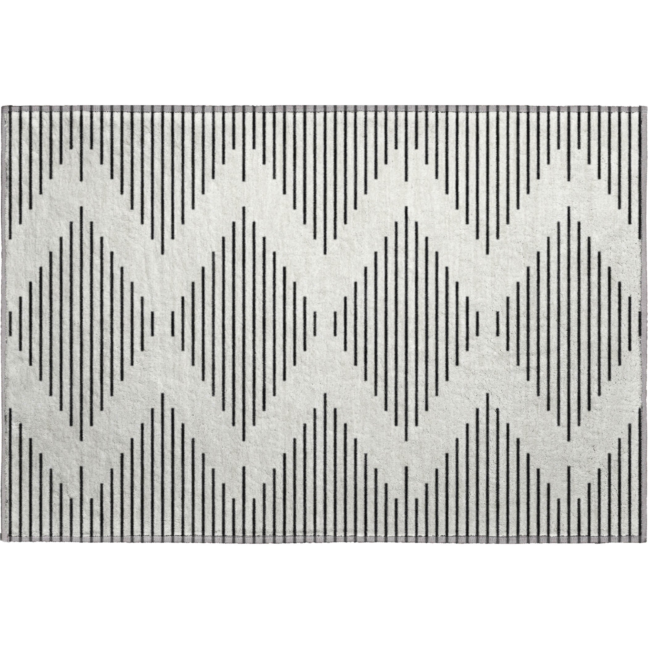Marrakech Machine Washable Transitional Ivory Rug 1'8" x 2'6" #shape_Rectangle