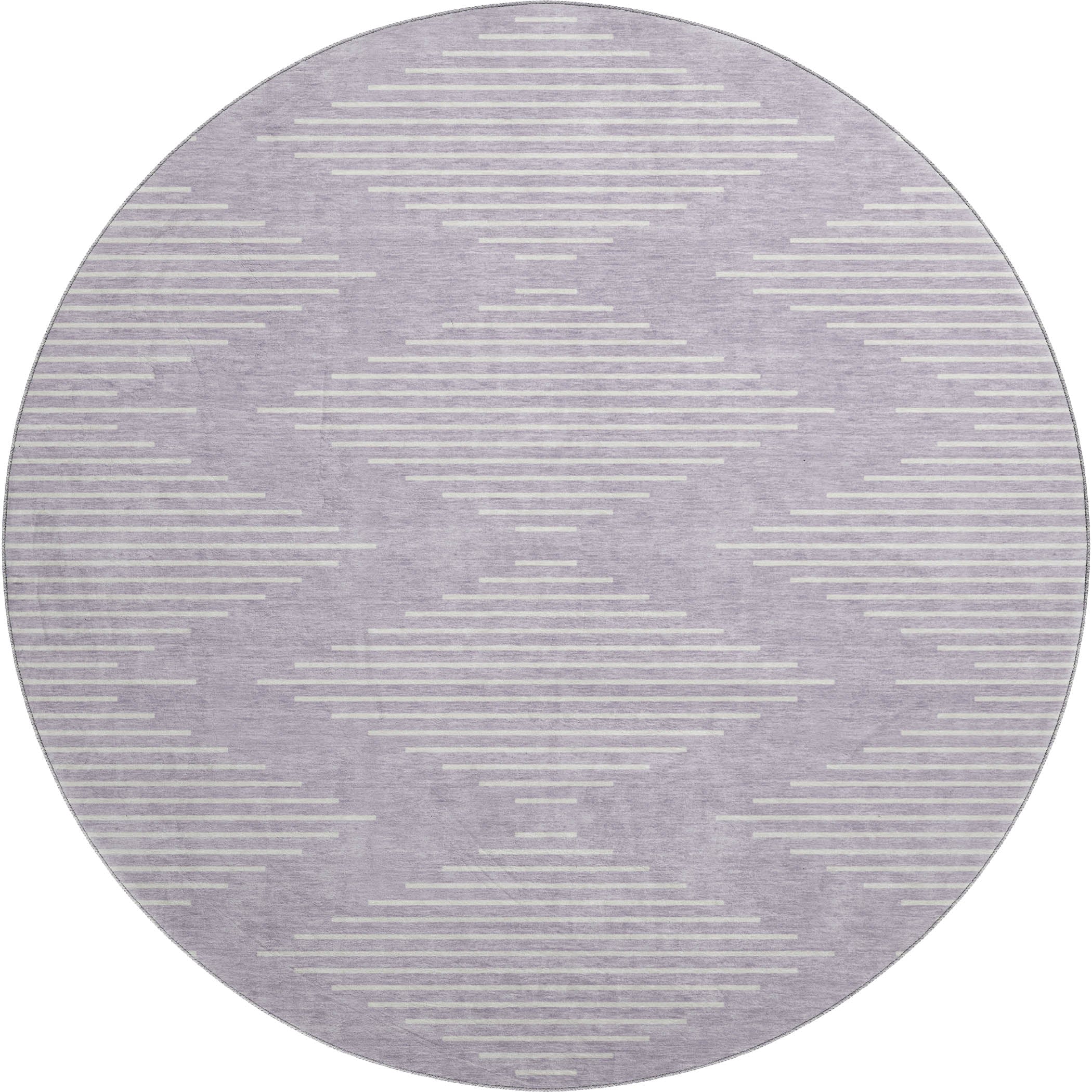 Marrakech Machine Washable Transitional Lavender Purple Rug 8' x 8' #shape_Round