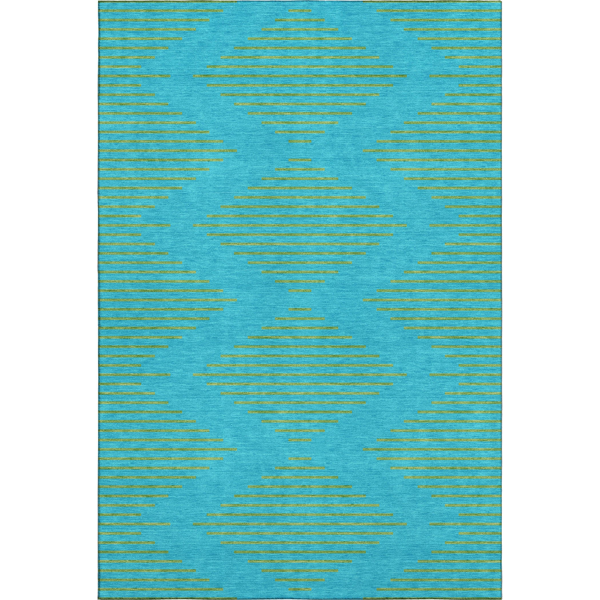 Sintra Machine Washable Transitional Aqua Teal Rug 2'6" x 3'10" #shape_Rectangle