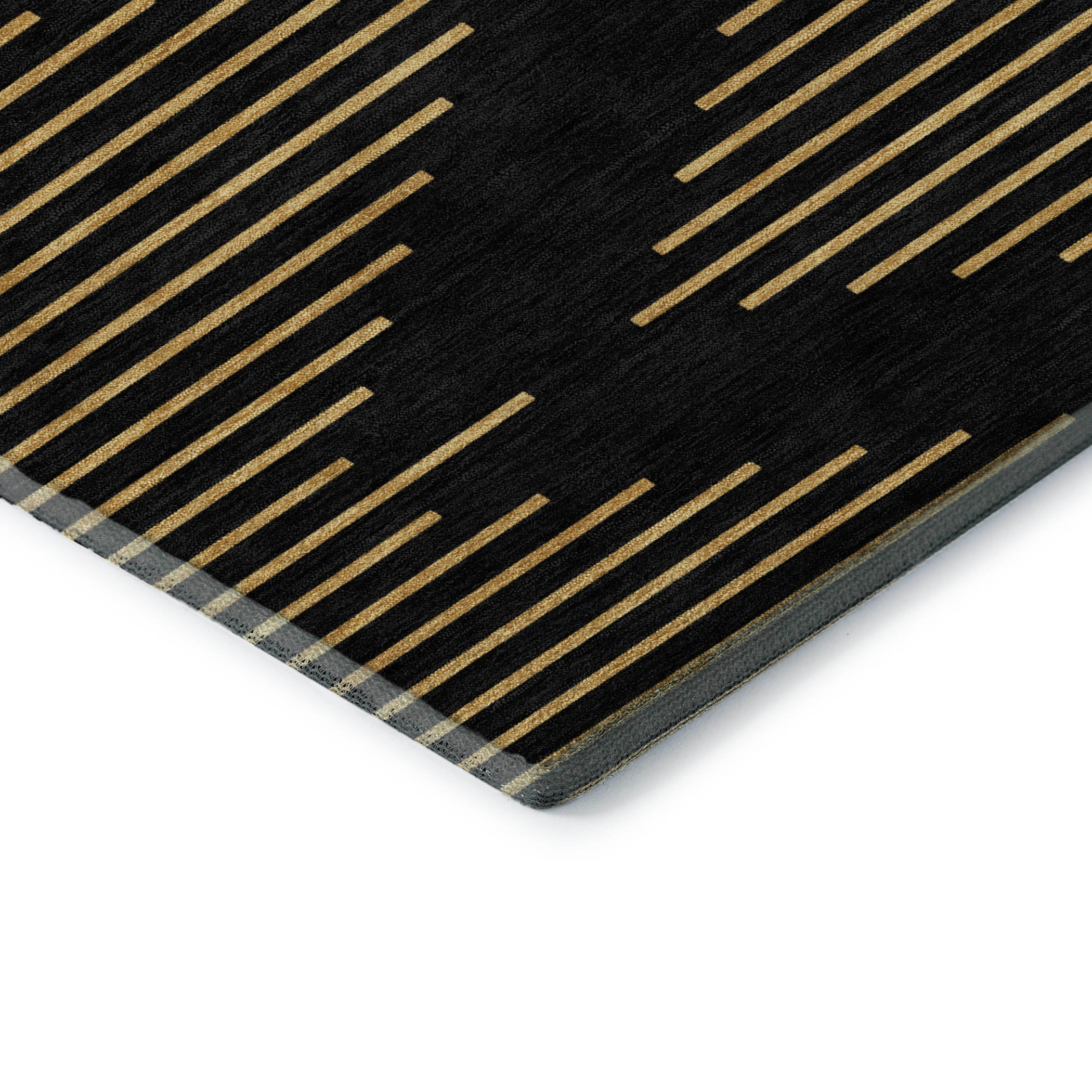 Sintra Machine Washable Transitional Black Rug 1'8" x 2'6" #shape_Rectangle