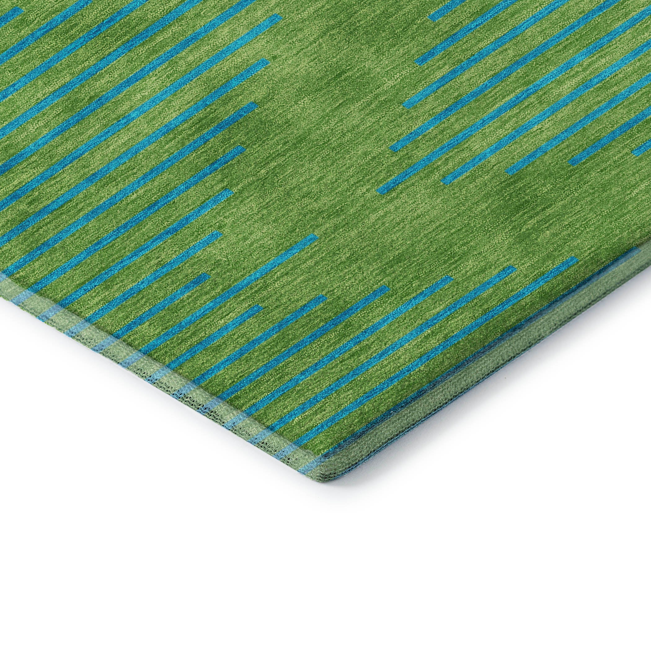 Sintra Machine Washable Transitional Green Rug 1'8" x 2'6" #shape_Rectangle