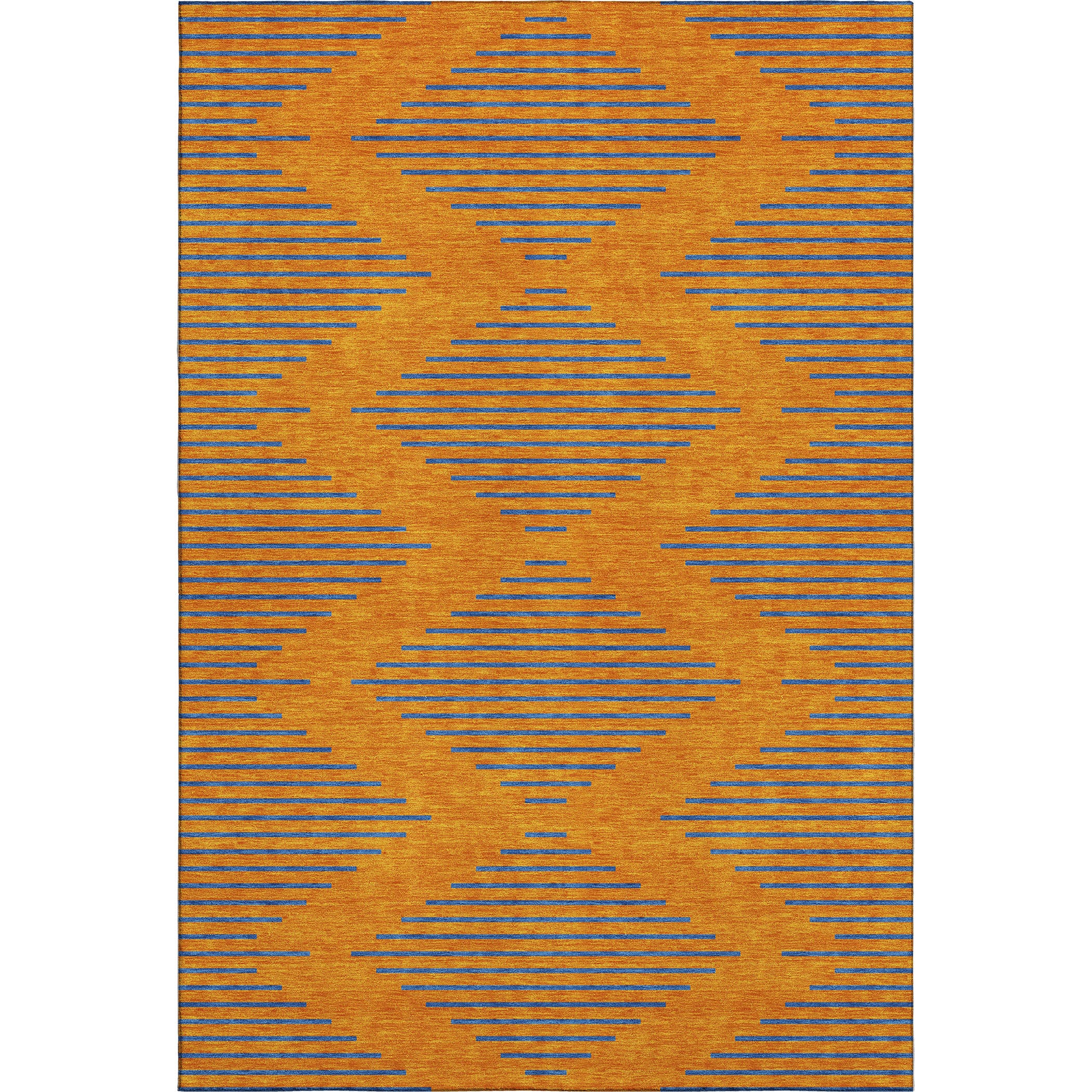 Sintra Machine Washable Transitional Orange Rug 2'6" x 3'10" #shape_Rectangle