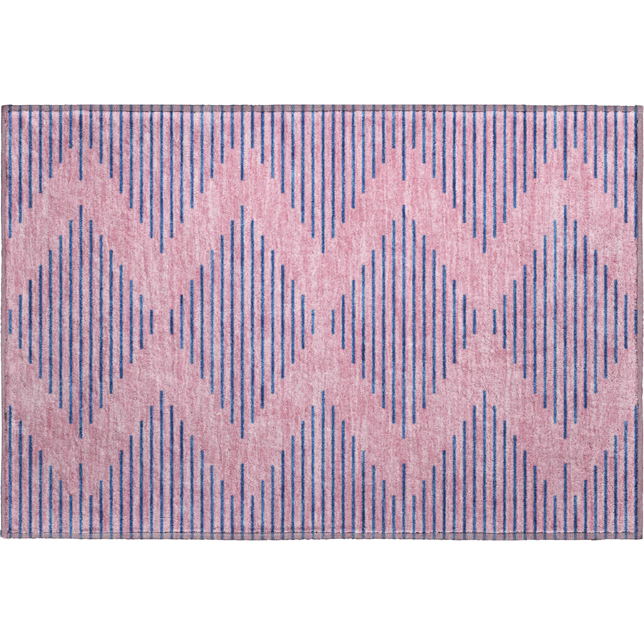 Sintra Machine Washable Transitional Pink Rug 1'8" x 2'6" #shape_Rectangle