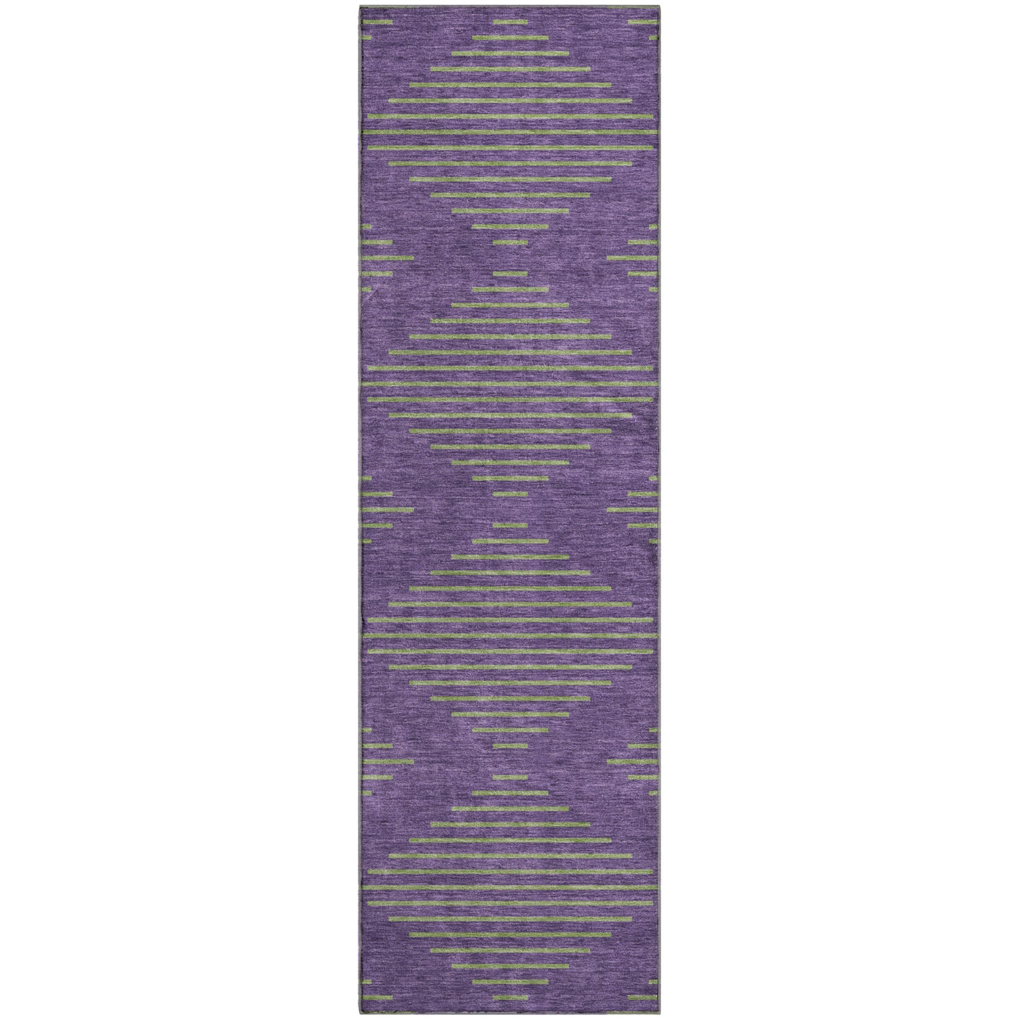 Sintra Machine Washable Transitional Purple Rug 2'3" x 7'6" #shape_Runner