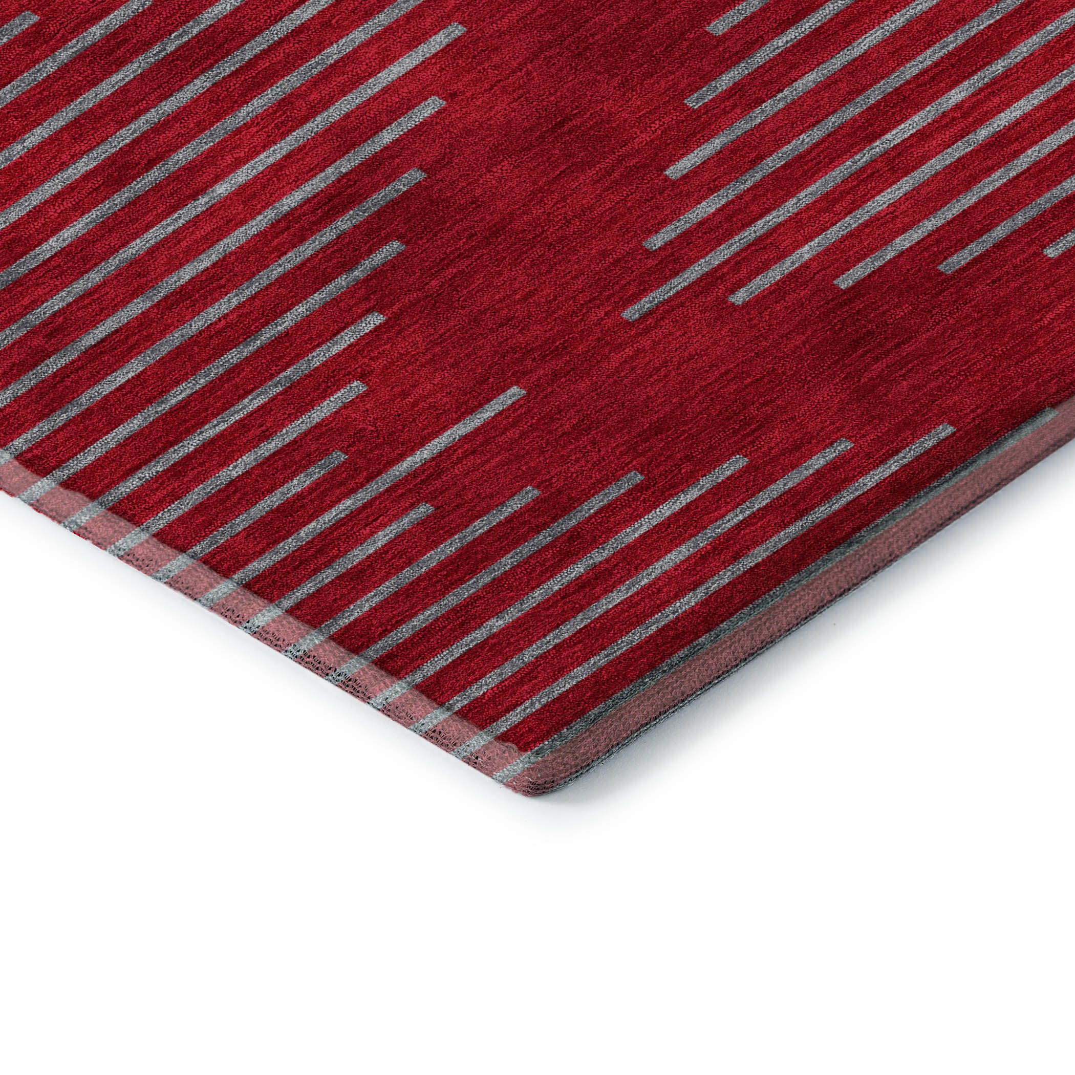 Sintra Machine Washable Transitional Red Rug 1'8" x 2'6" #shape_Rectangle