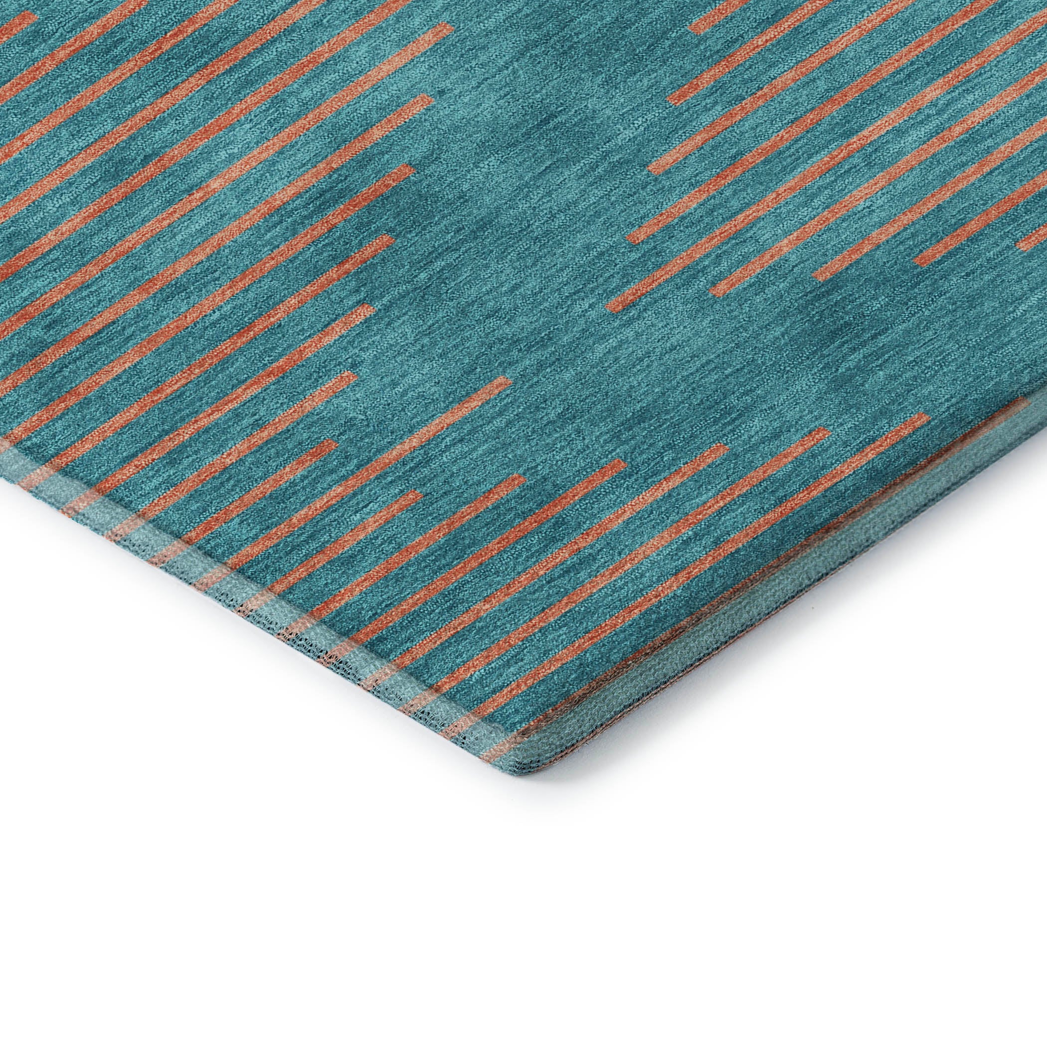 Sintra Machine Washable Transitional Teal Rug 1'8" x 2'6" #shape_Rectangle