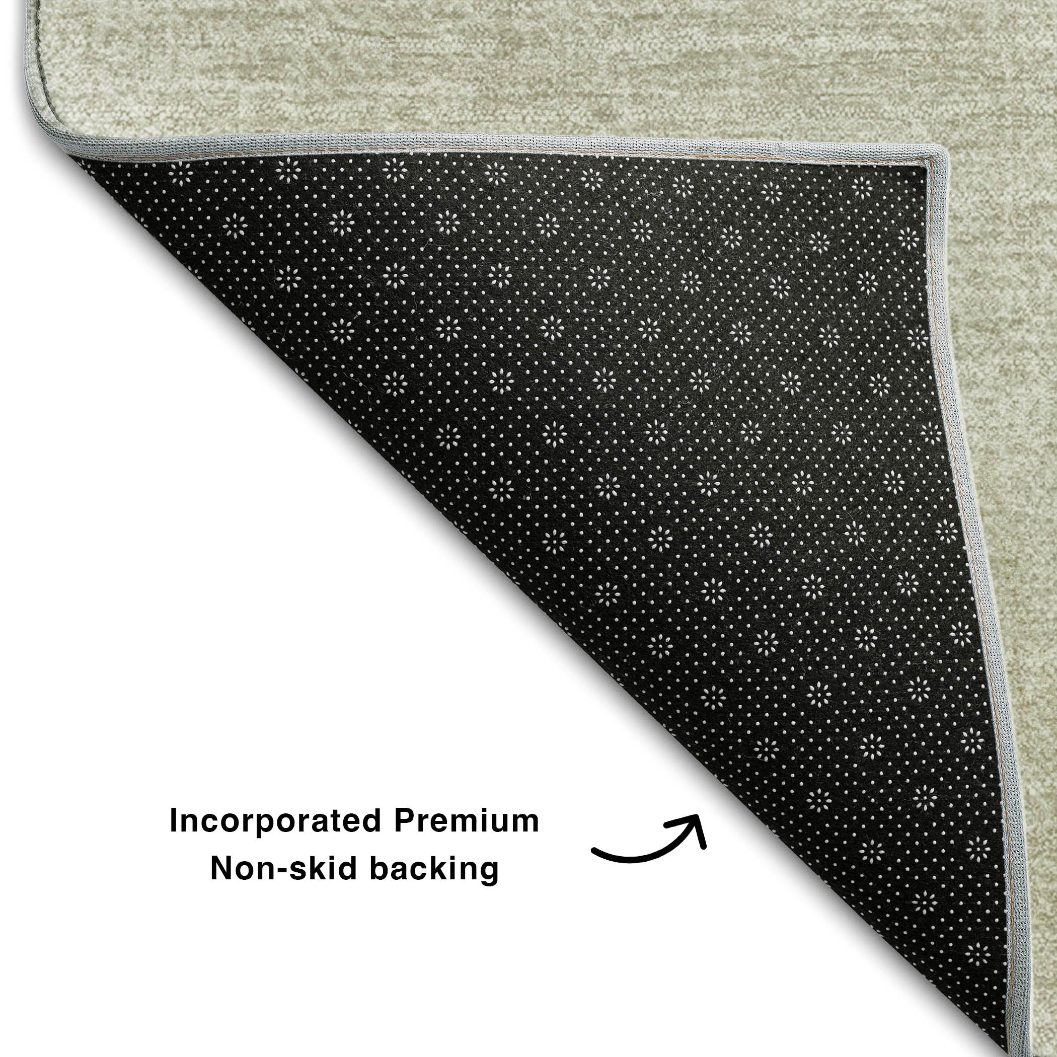 Rome Machine Washable Transitional Beige Brown Rug 1'8" x 2'6" #shape_Rectangle
