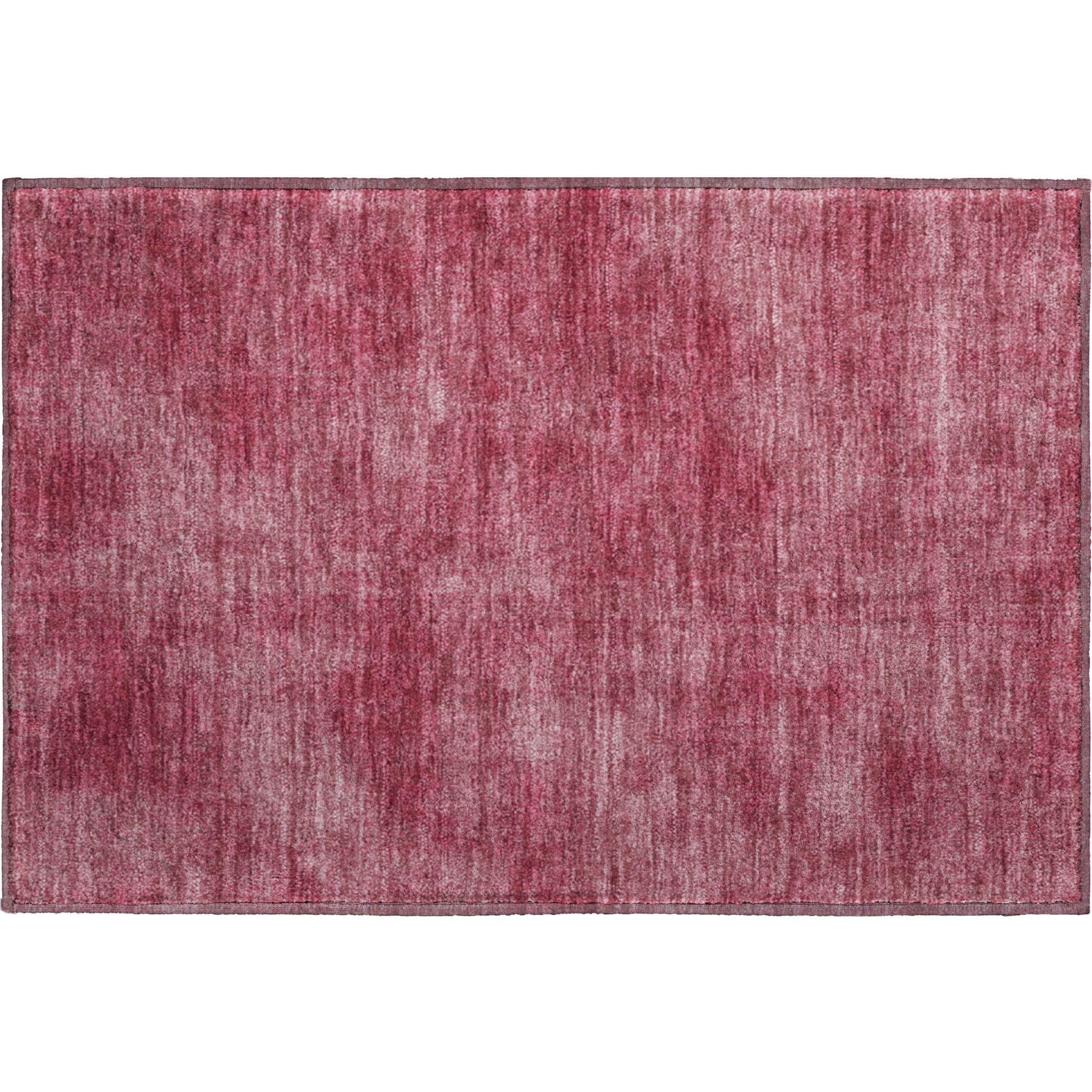 Rome Machine Washable Transitional Garnet Red Rug 1'8" x 2'6" #shape_Rectangle