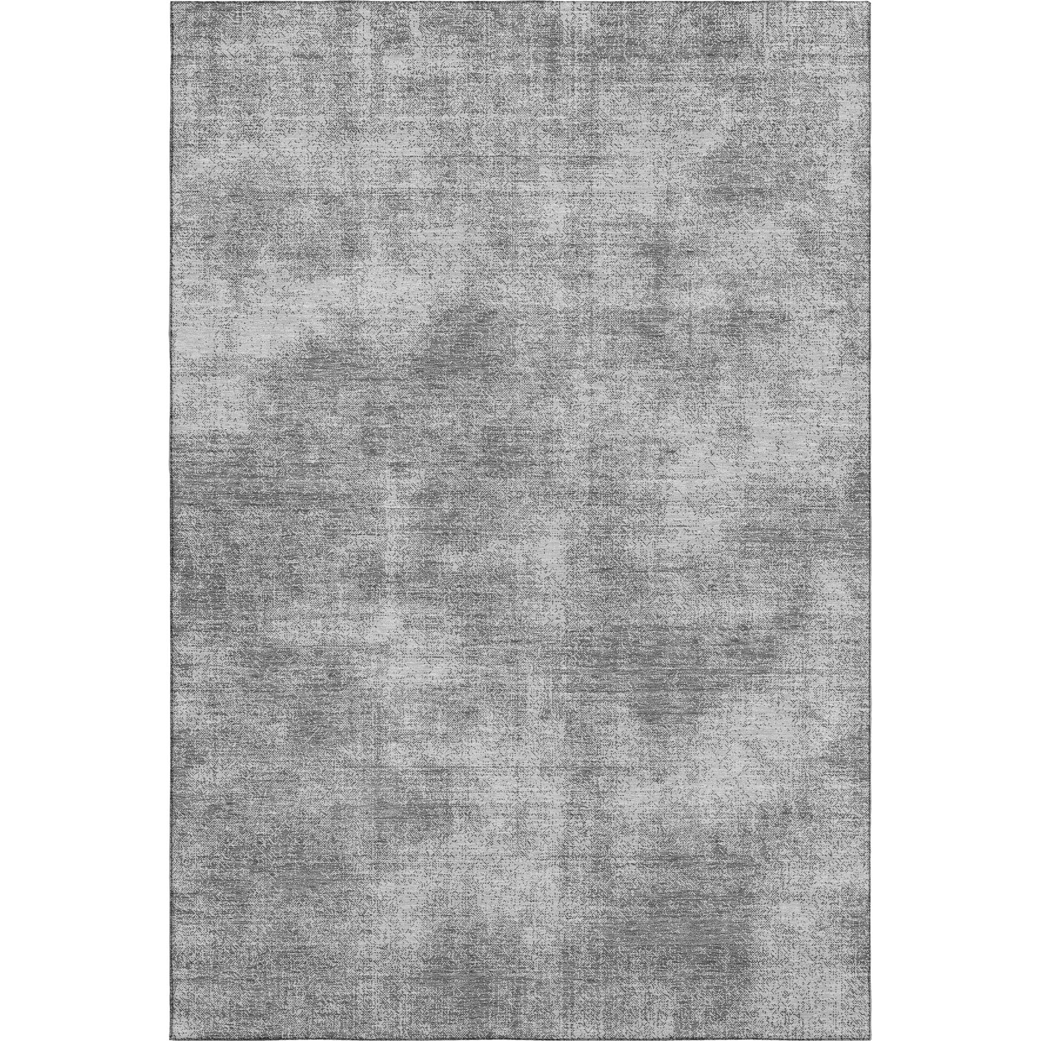 Rome Machine Washable Transitional Gray Rug 2'6" x 3'10" #shape_Rectangle