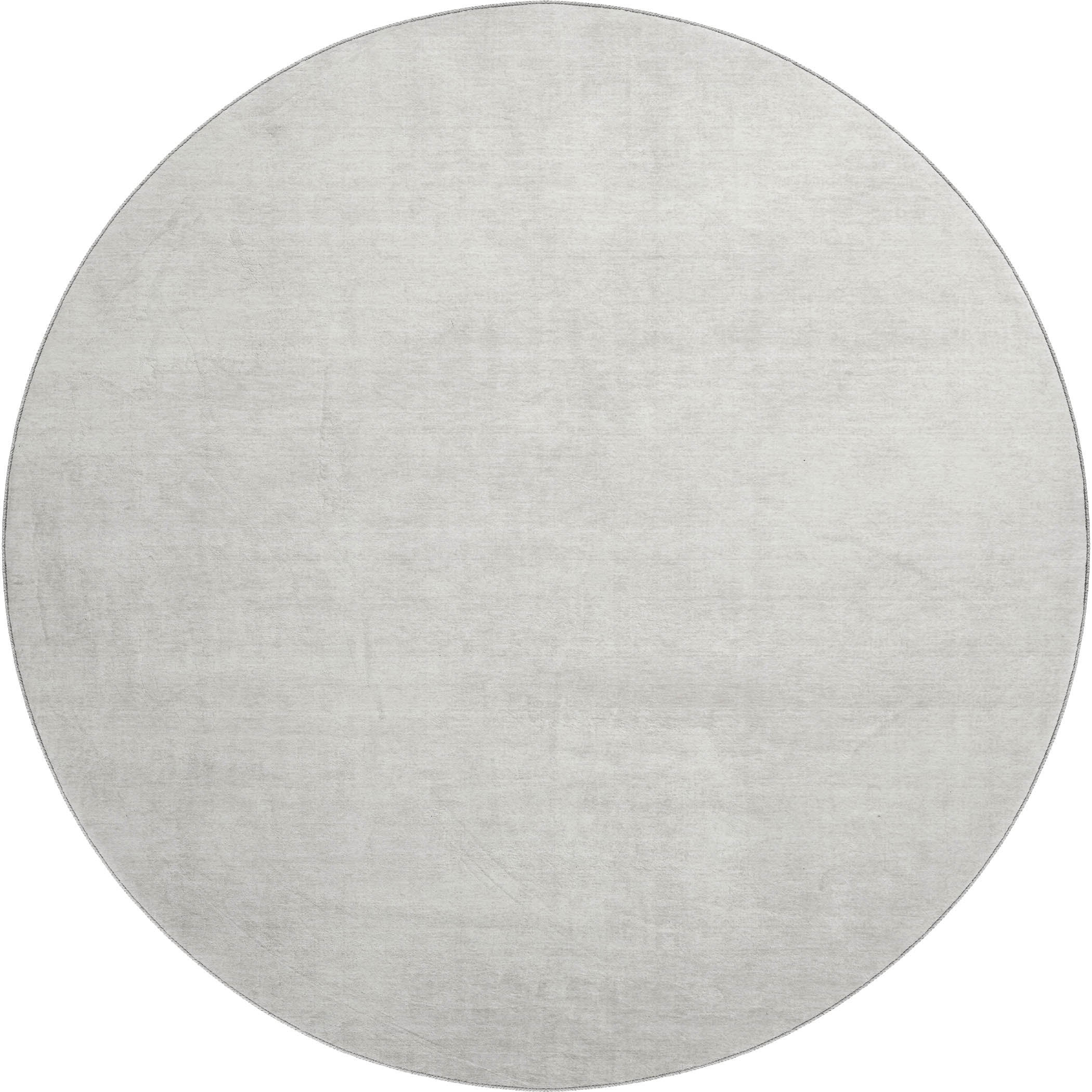 Rome Machine Washable Transitional Ivory Rug 8' x 8' #shape_Round