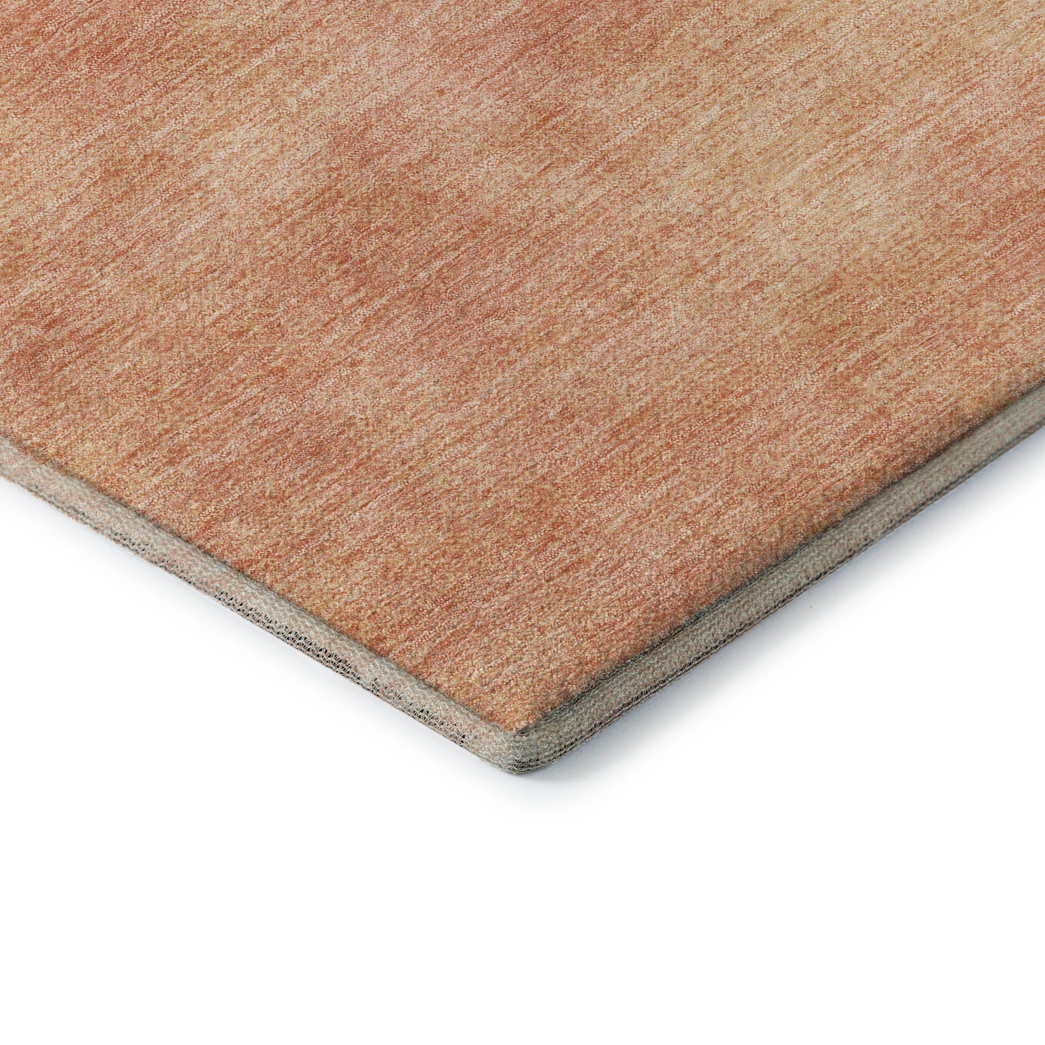 Rome Machine Washable Transitional Peach Orange Rug 1'8" x 2'6" #shape_Rectangle