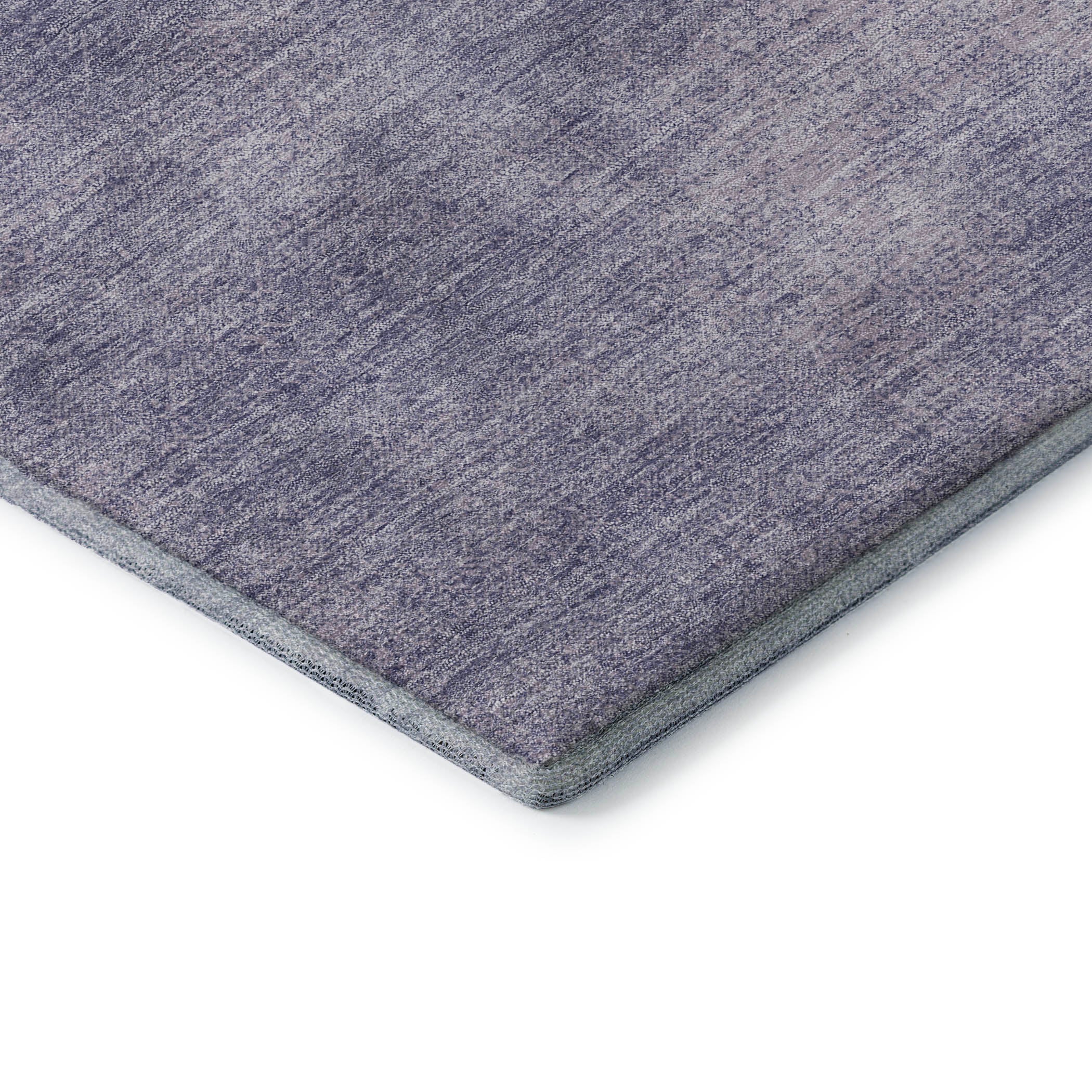 Rome Machine Washable Transitional Purple Rug 1'8" x 2'6" #shape_Rectangle