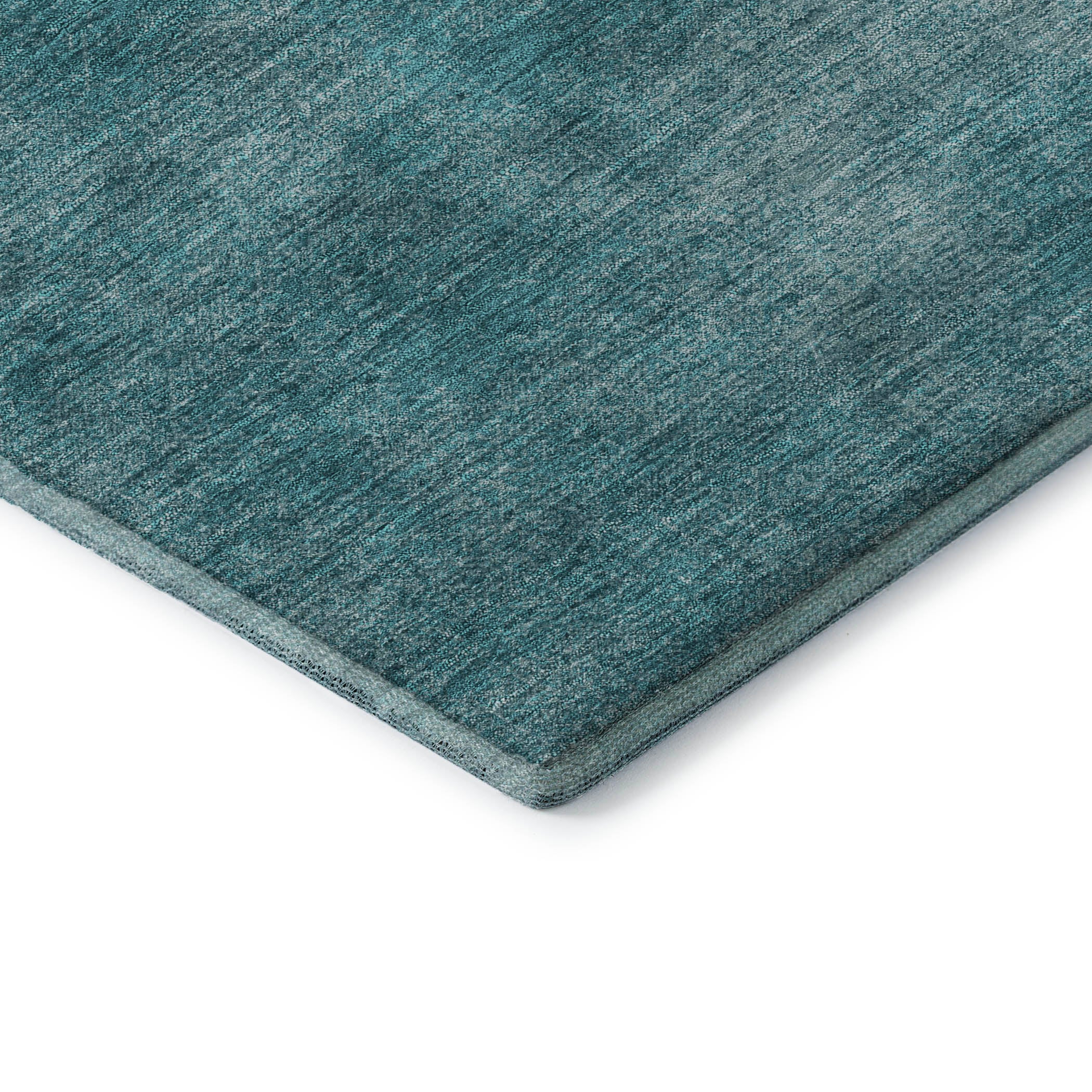 Rome Machine Washable Transitional Teal Rug 1'8" x 2'6" #shape_Rectangle