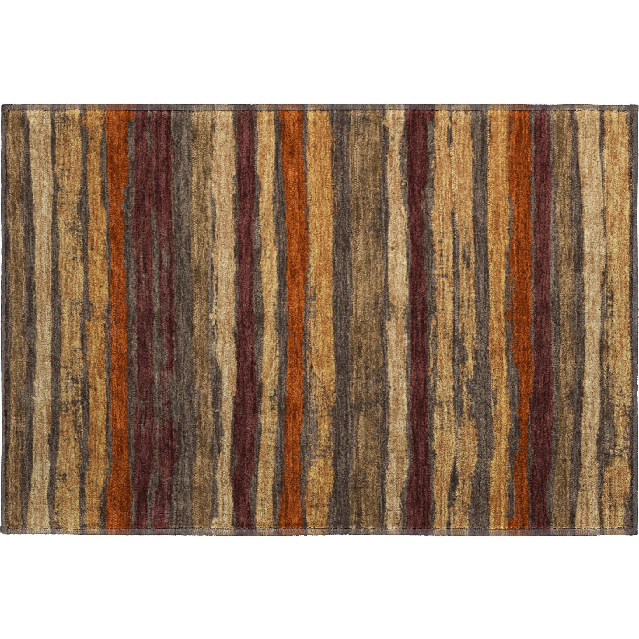 Budapest Machine Washable Transitional Chocolate Brown Rug 1'8" x 2'6" #shape_Rectangle