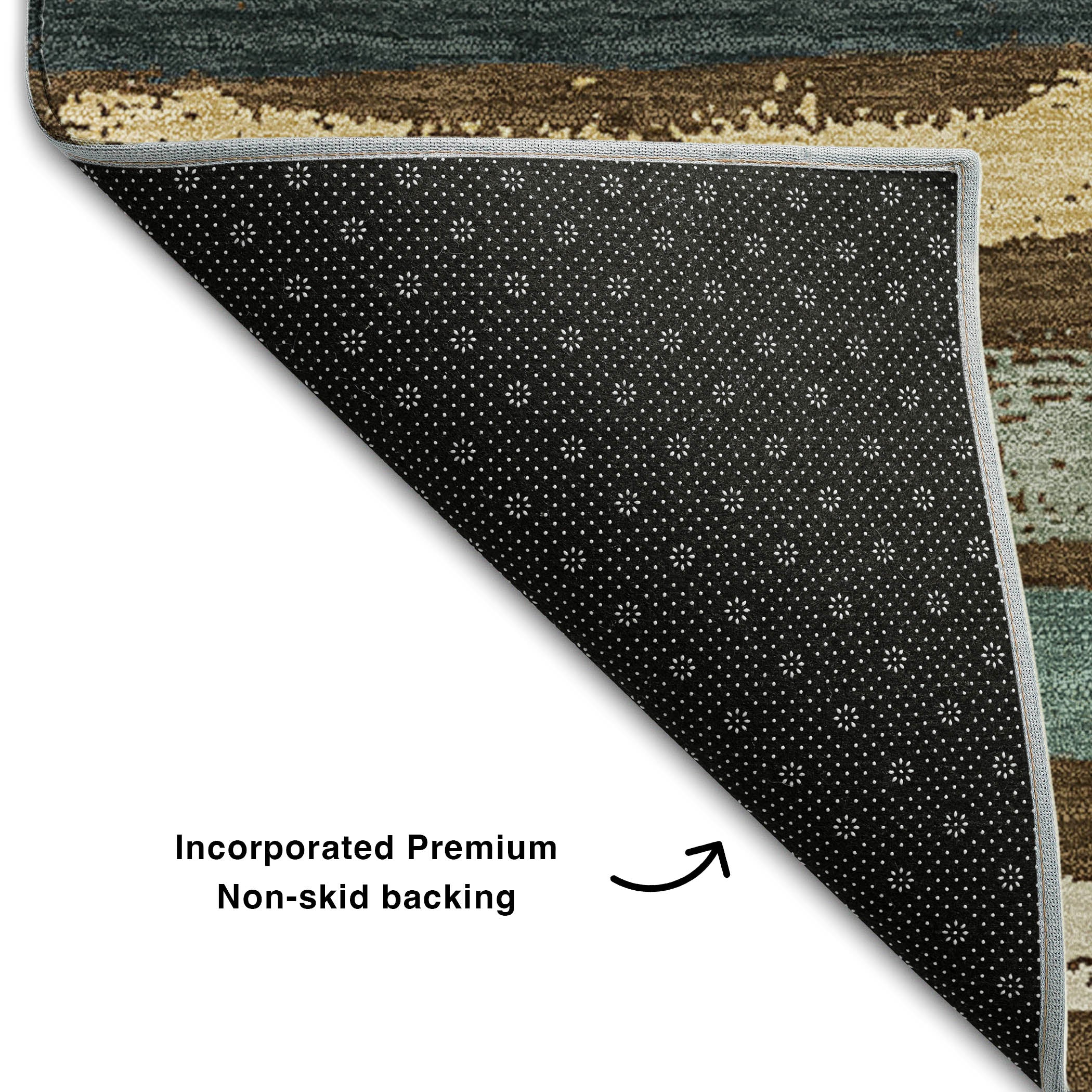 Budapest Machine Washable Transitional Fudge Brown Rug 1'8" x 2'6" #shape_Rectangle