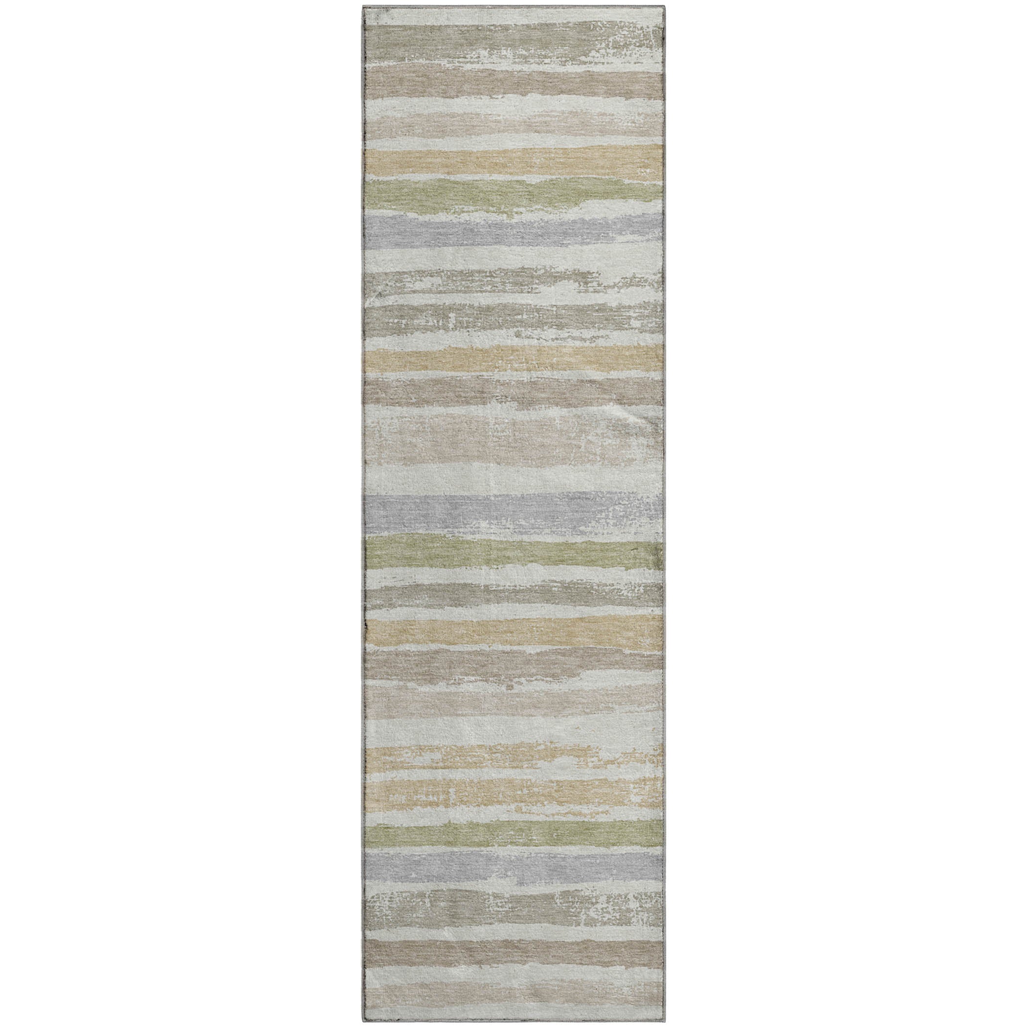 Budapest Machine Washable Transitional Ivory Rug 2'3" x 7'6" #shape_Runner