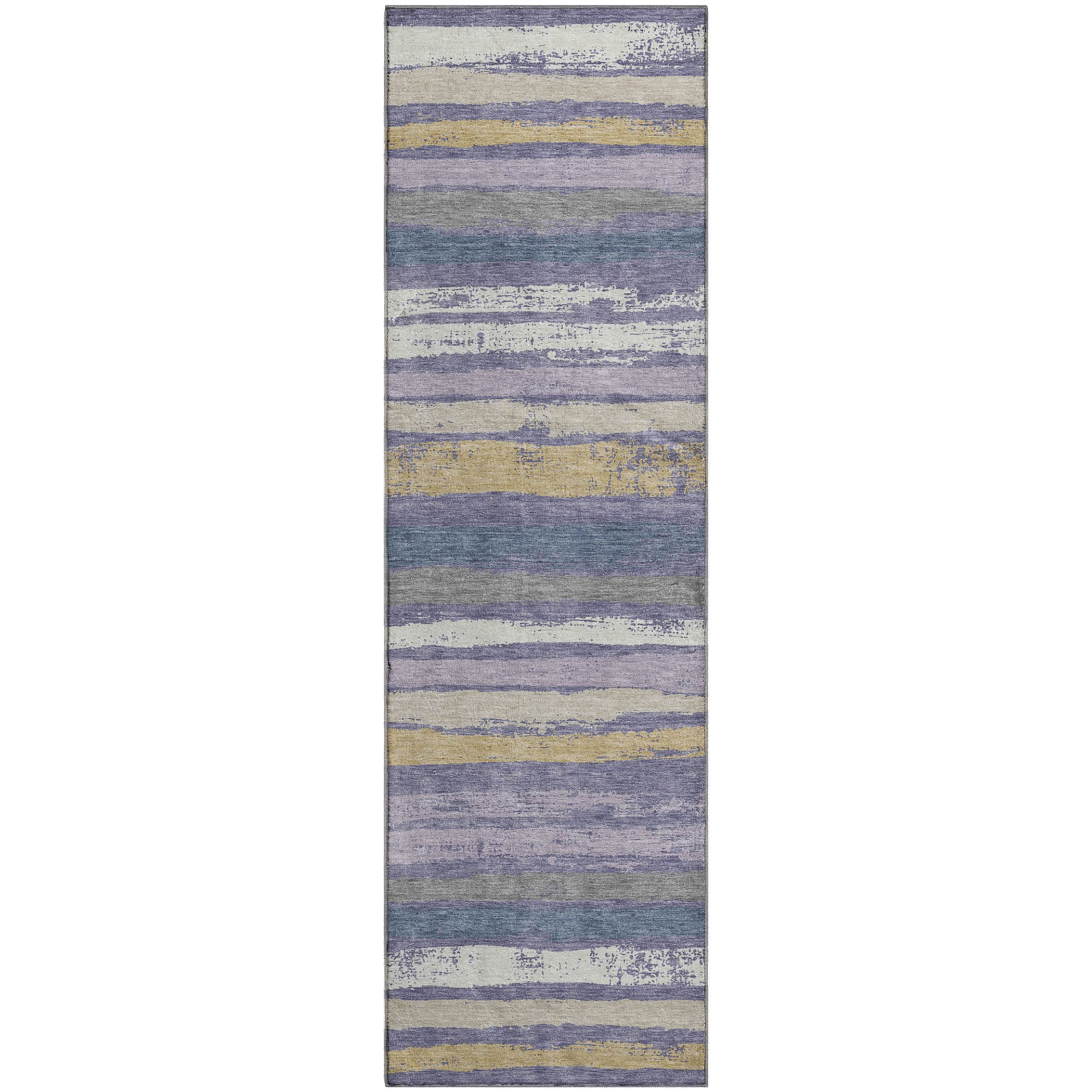 Budapest Machine Washable Transitional Purple Rug 2'3" x 7'6" #shape_Runner