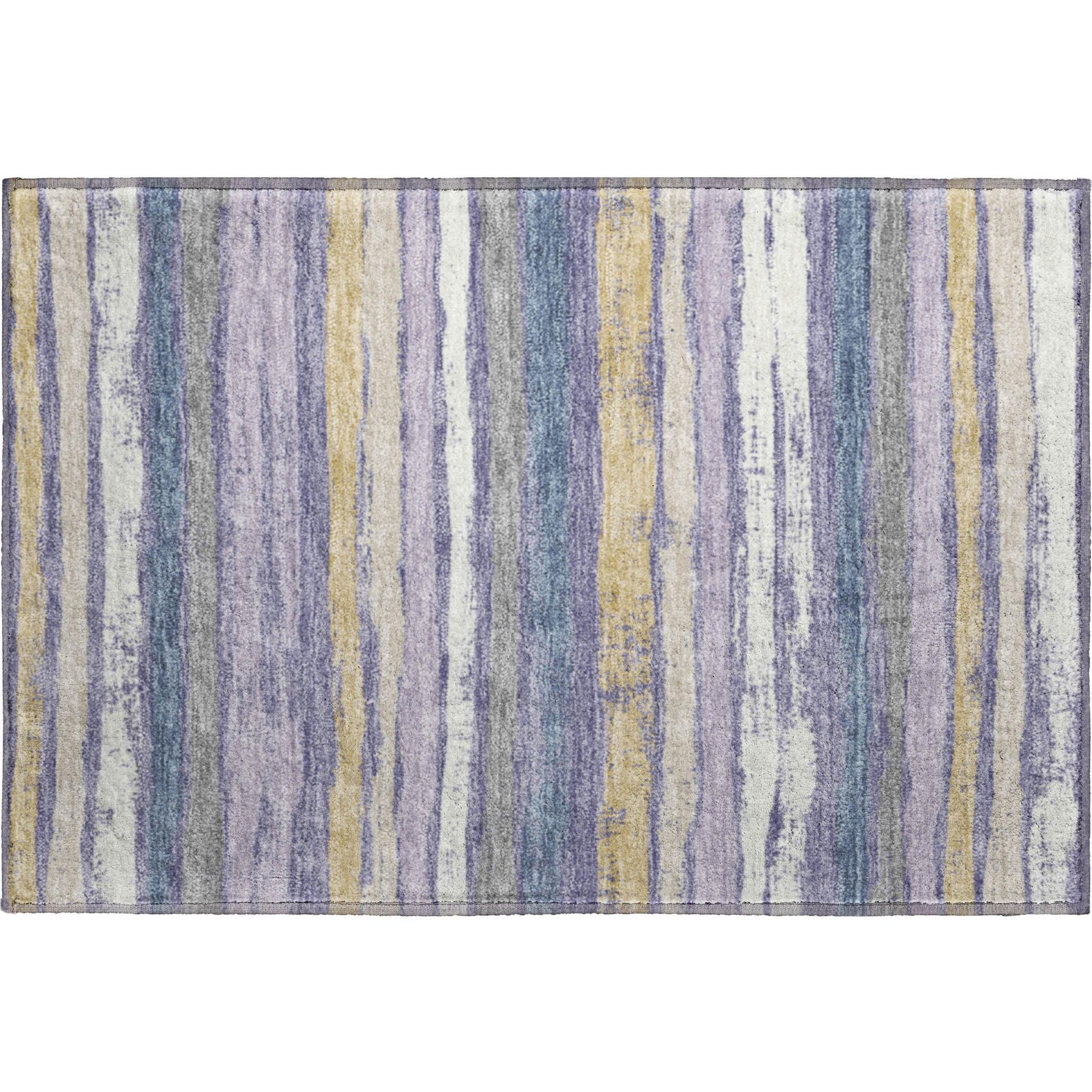 Budapest Machine Washable Transitional Purple Rug 1'8" x 2'6" #shape_Rectangle