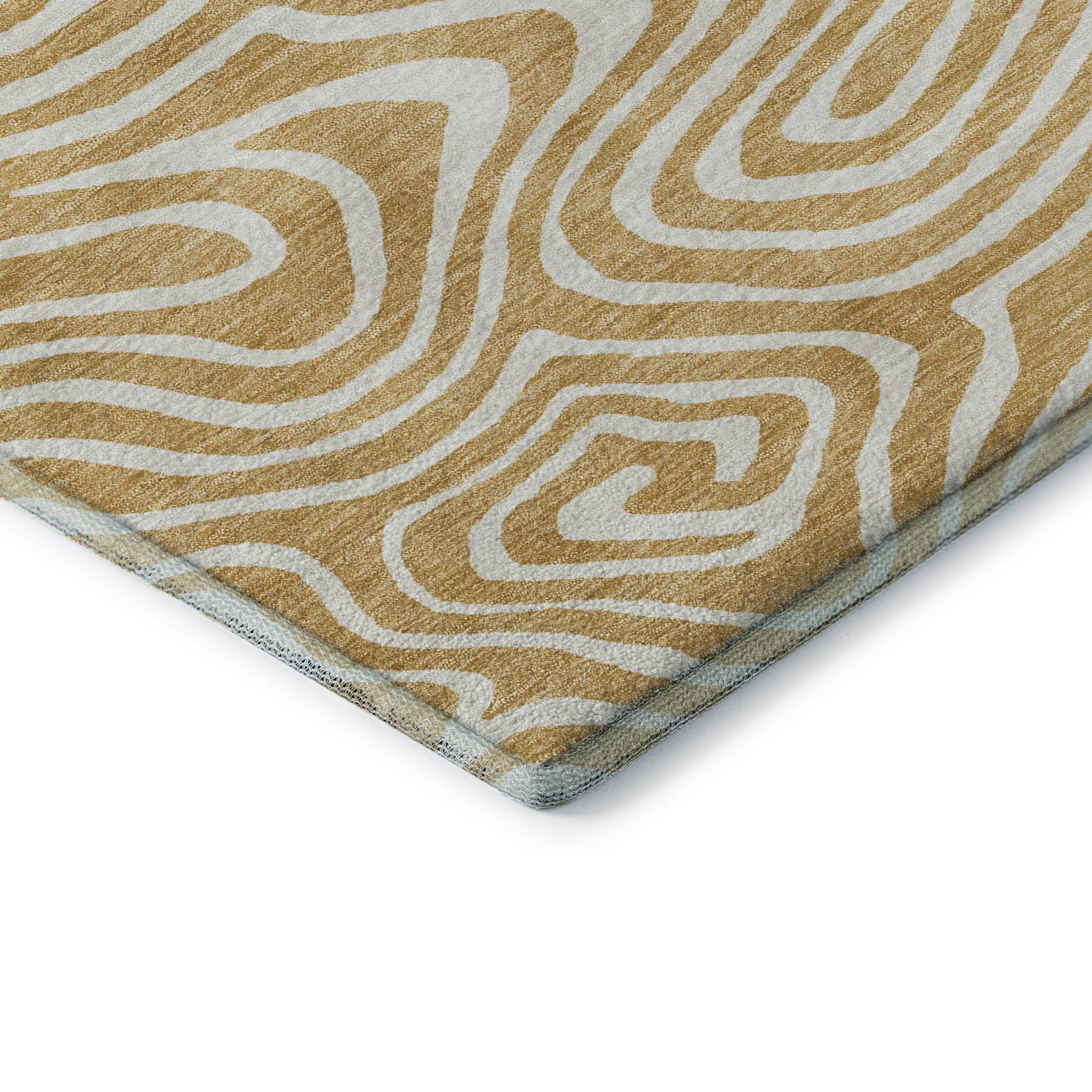 Montevideo Machine Washable Transitional Gold Rug 1'8" x 2'6" #shape_Rectangle