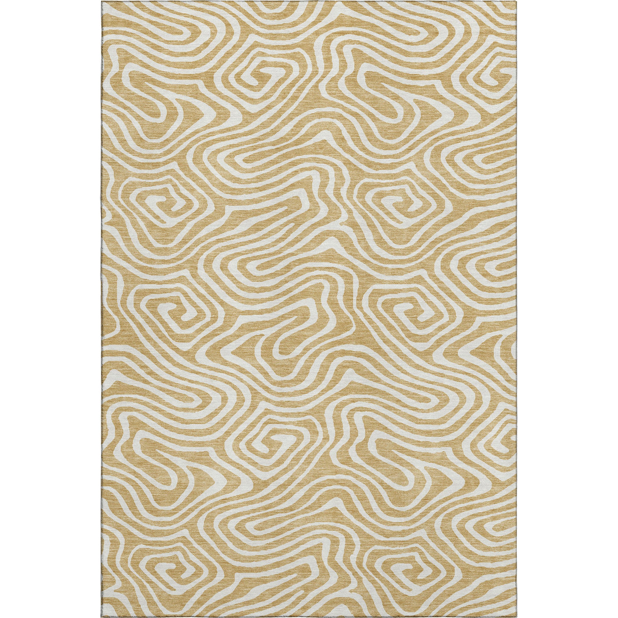 Montevideo Machine Washable Transitional Gold Rug 2'6" x 3'10" #shape_Rectangle