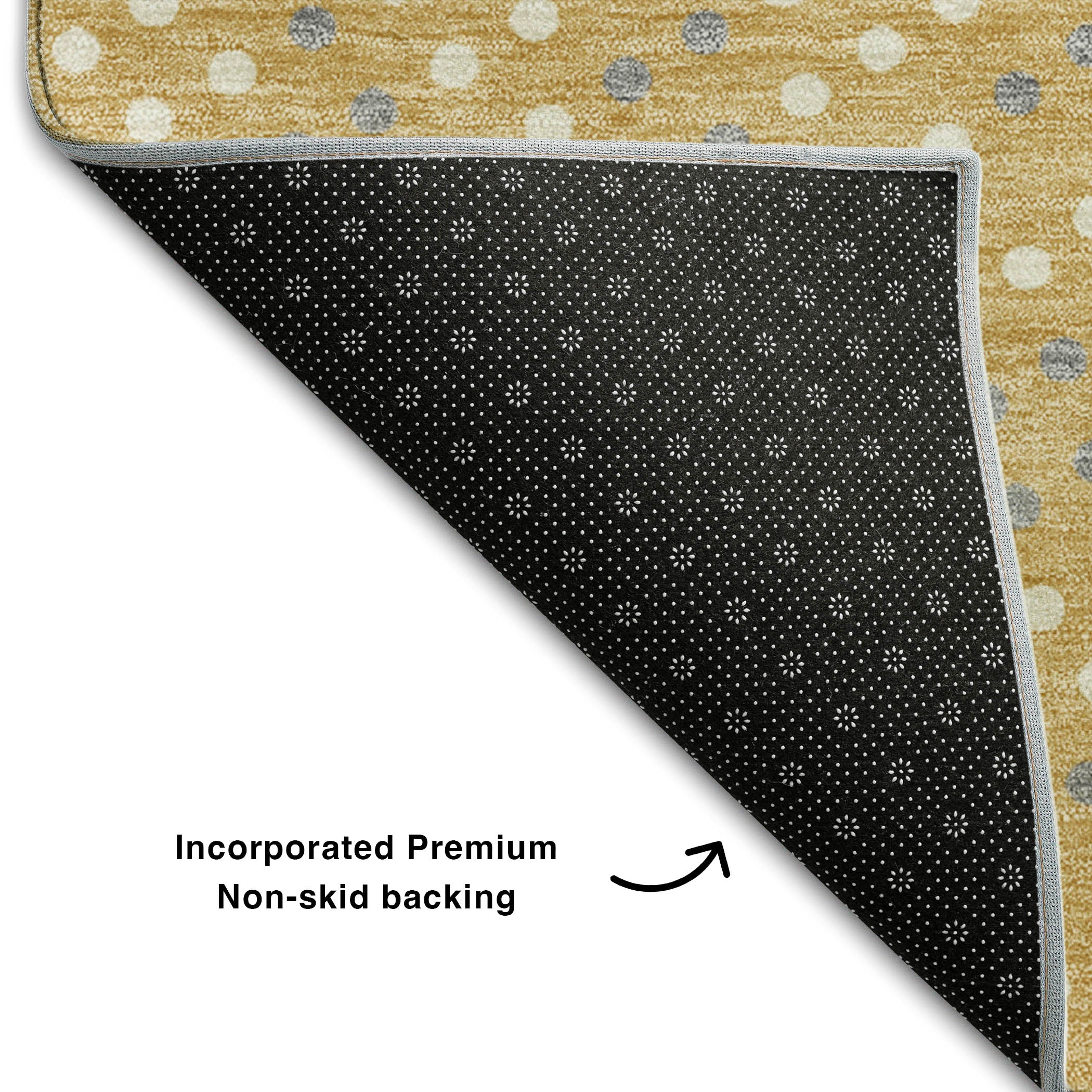 Sarajevo Machine Washable Transitional Gold Rug 1'8" x 2'6" #shape_Rectangle