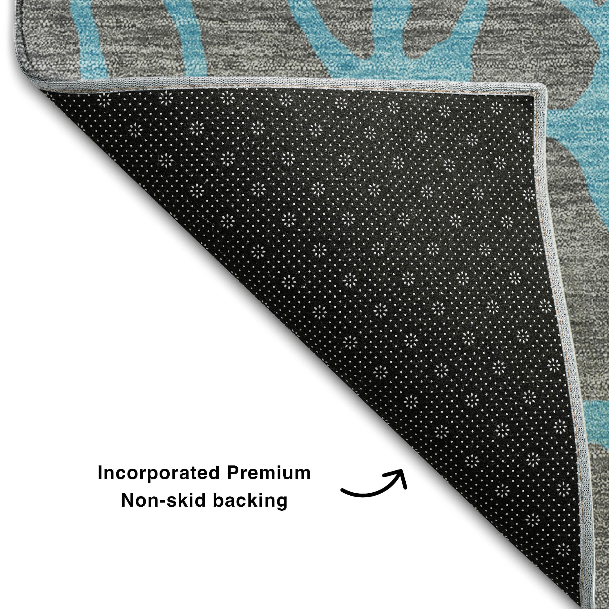 Santorini Machine Washable Transitional Gray Rug 1'8" x 2'6" #shape_Rectangle