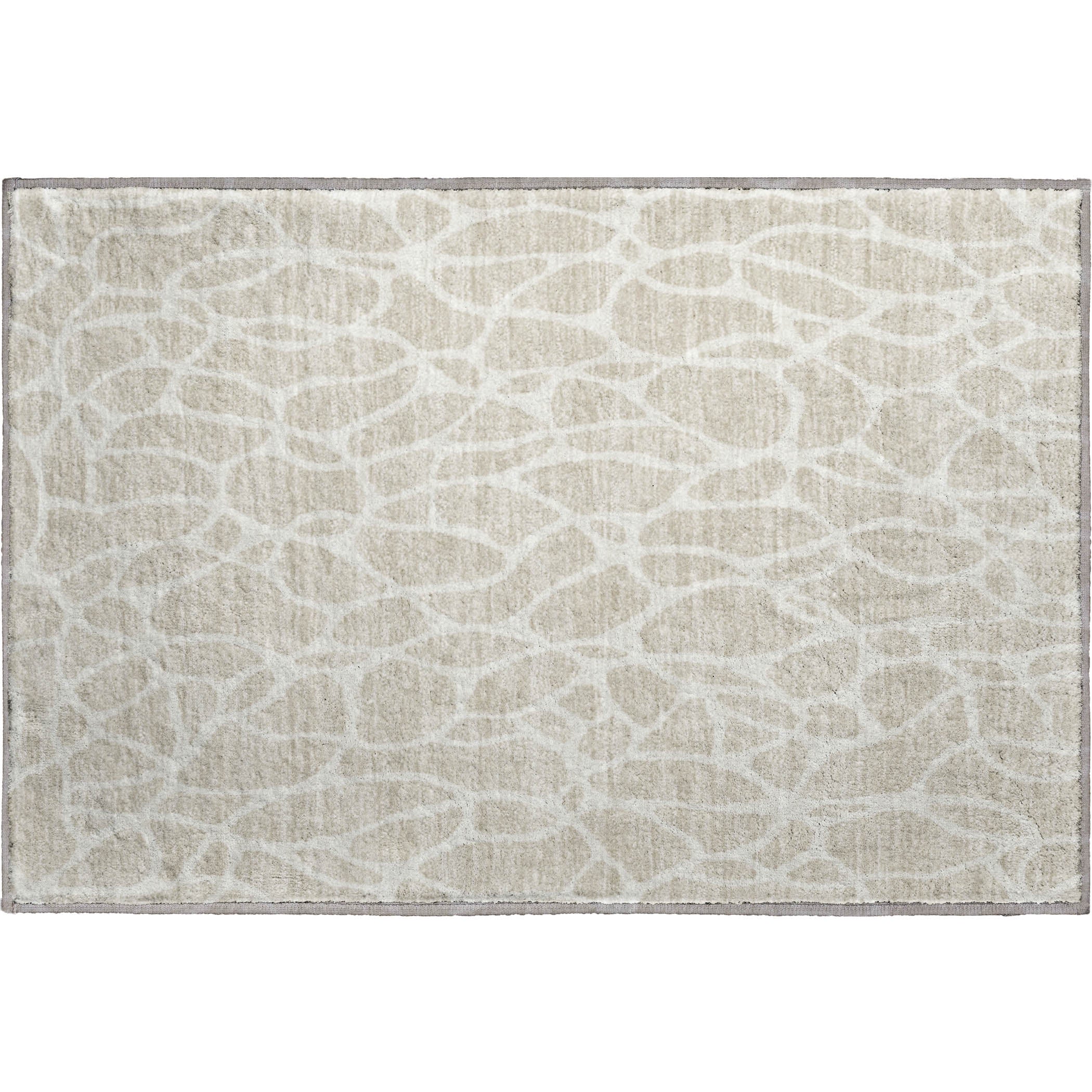 Dublin Machine Washable Transitional Beige Brown Rug 1'8" x 2'6" #shape_Rectangle