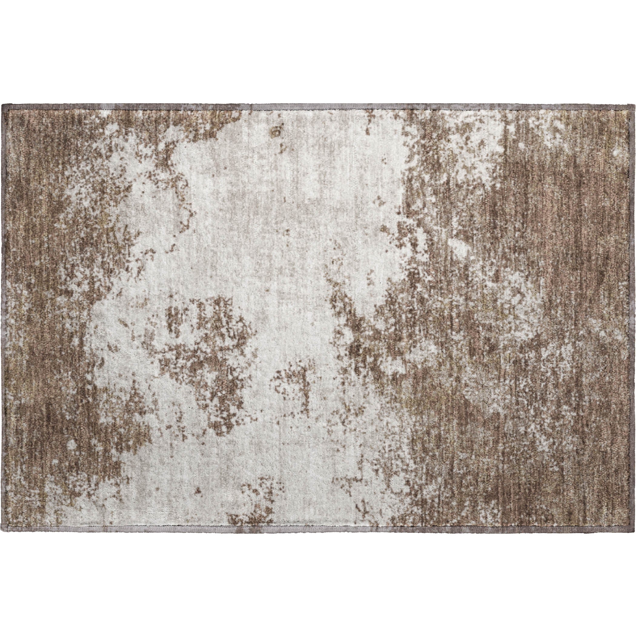 Dublin Machine Washable Transitional Brown Rug 1'8" x 2'6" #shape_Rectangle