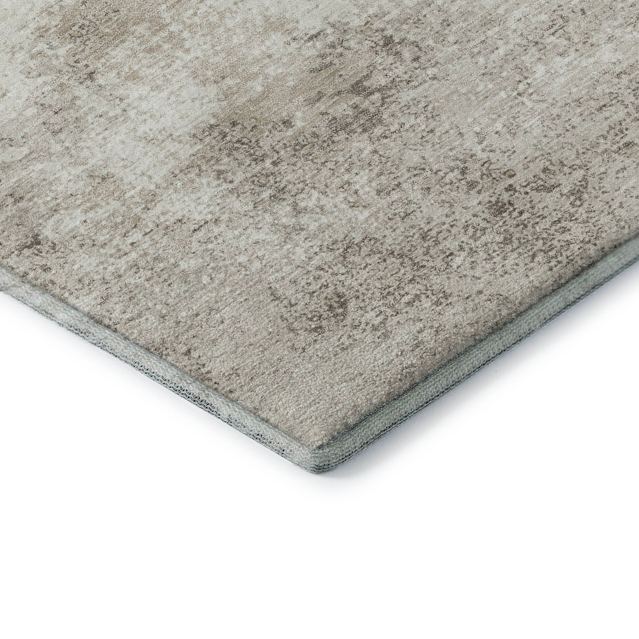 Dublin Machine Washable Transitional Ivory Rug 1'8" x 2'6" #shape_Rectangle