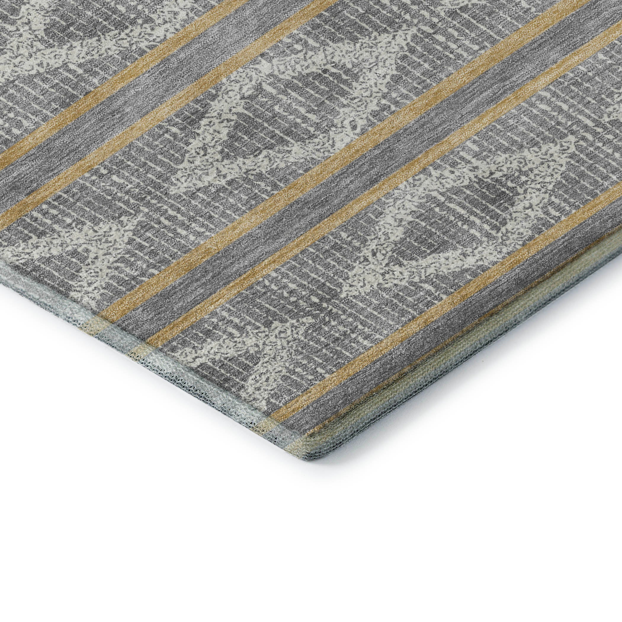 Athens Machine Washable Transitional Gray Rug 1'8" x 2'6" #shape_Rectangle