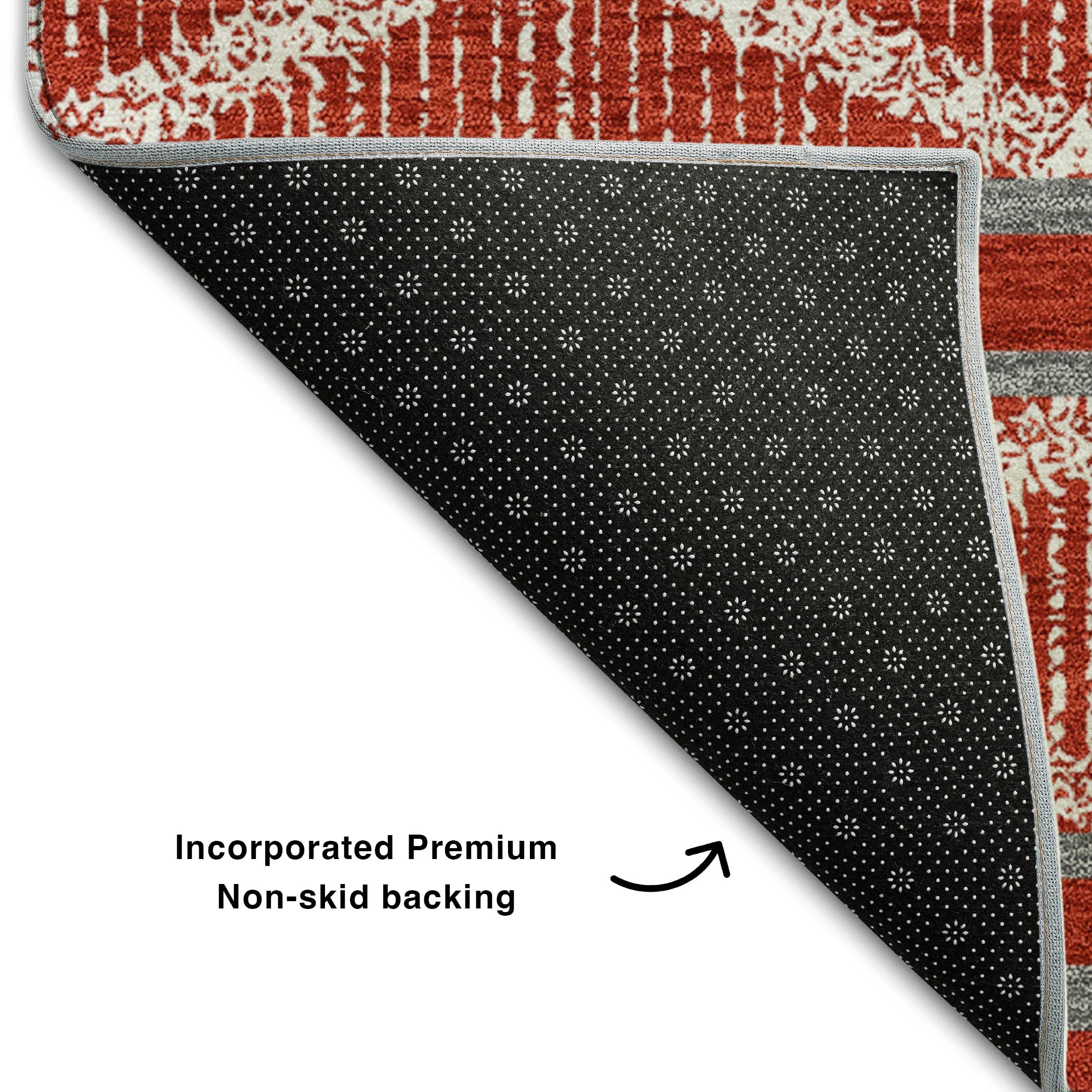 Athens Machine Washable Transitional Red Rug 1'8" x 2'6" #shape_Rectangle